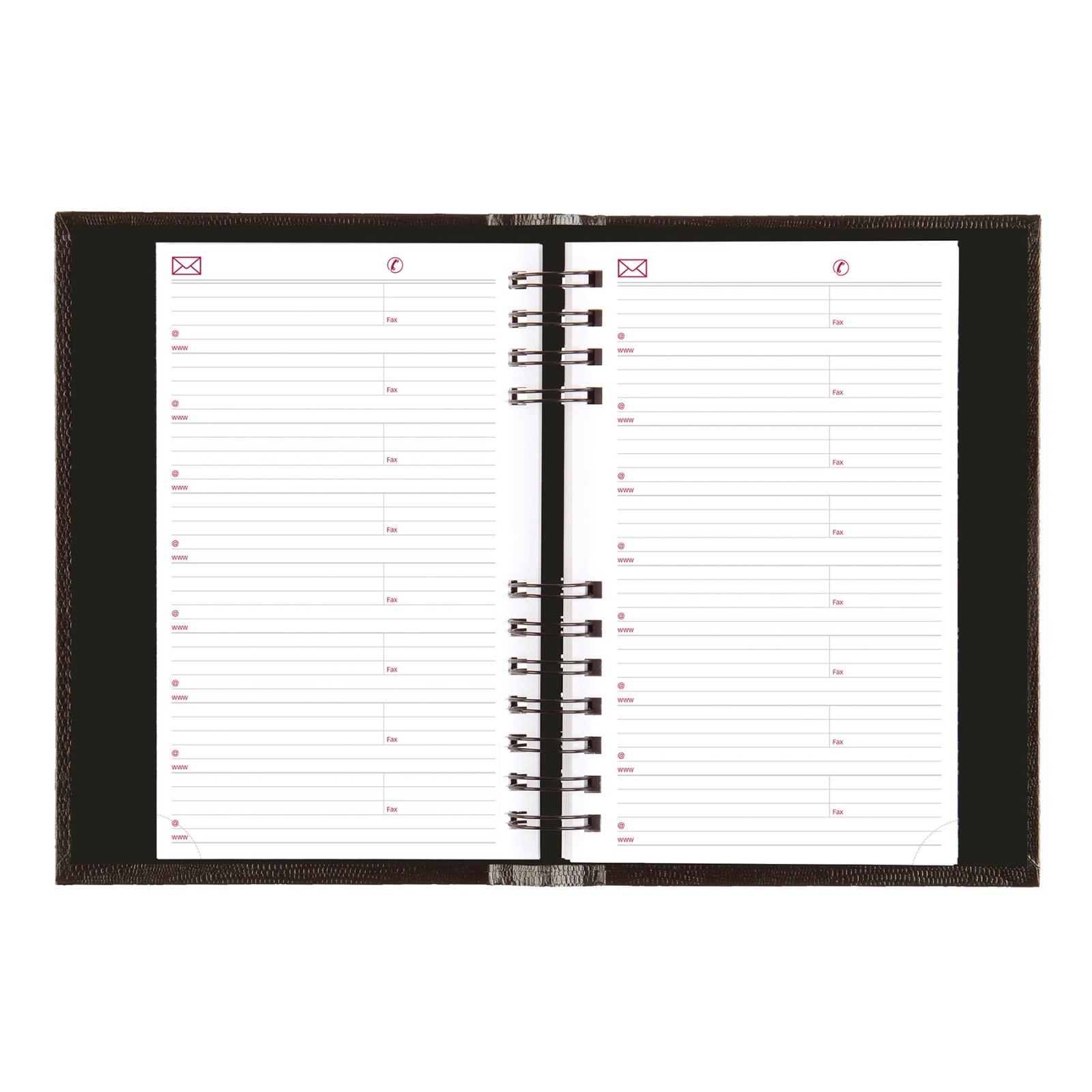 2025 Brownline CB634C.BLK CoilPRO Daily Appointment Book, Hard Cover, 5 x 8″