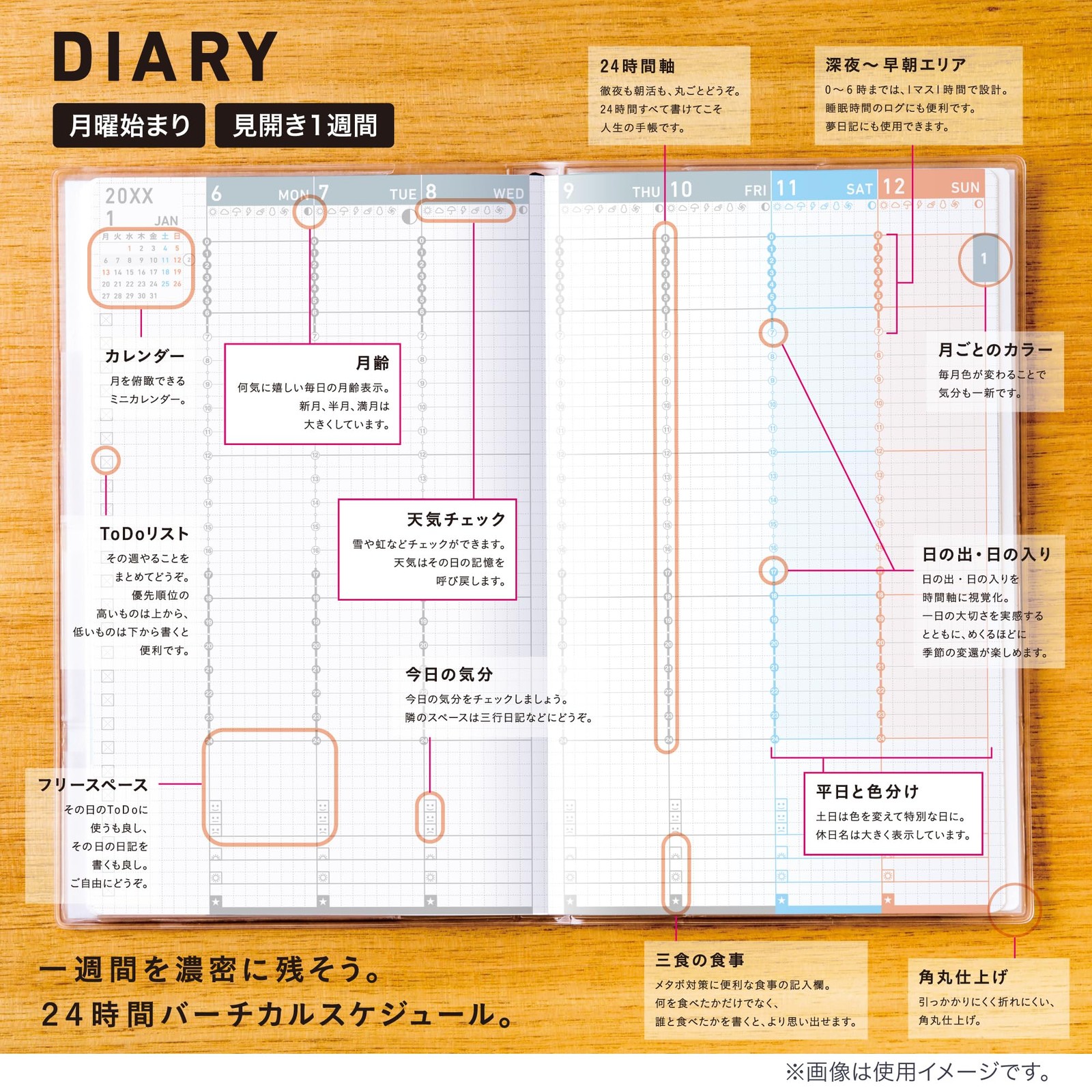 KOKUYO Jibun Planner DIARY mini 2026 Refill Monthly B6 Slim