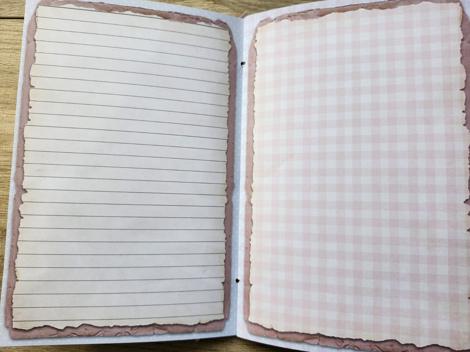 Junk Journal Blank Booklet “COQUETTE PRINCESS” Handnade Pink Bows Puppies LG