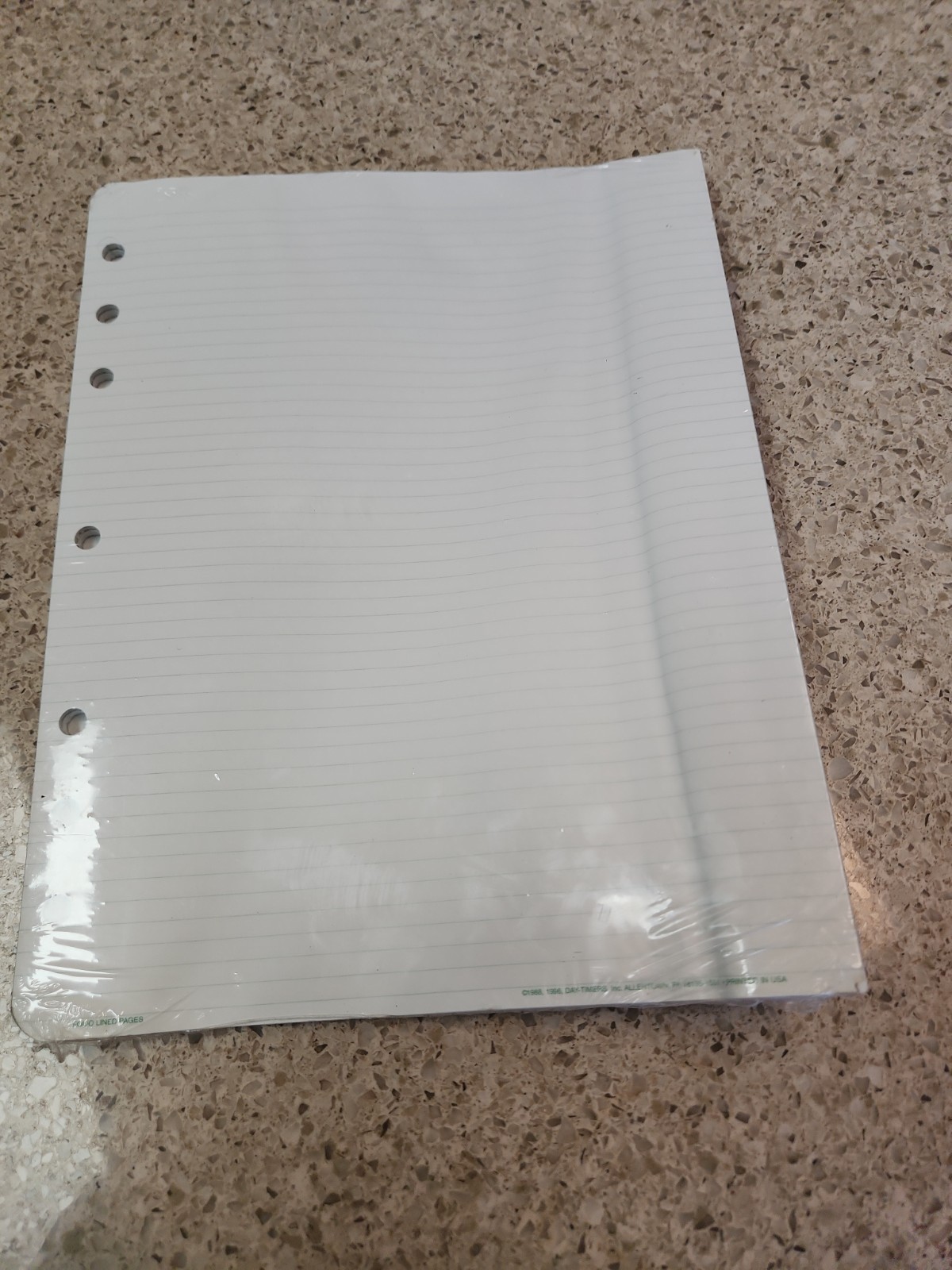Day-Timer Lined Pages 2 Pads 25 Sheets Folio Loose Leaf Page 8.5x 11″