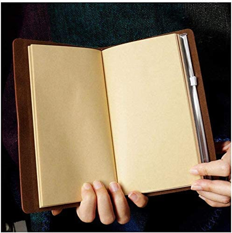 Leather Journal Refillable Travel Smooth Touch Soft Journal Diary Sketch Book