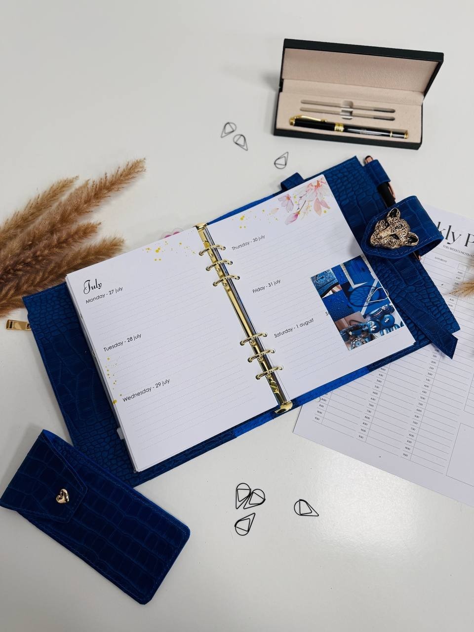 Command Your Day with Unapologetic Elegance Leather Notebook With Leopard
