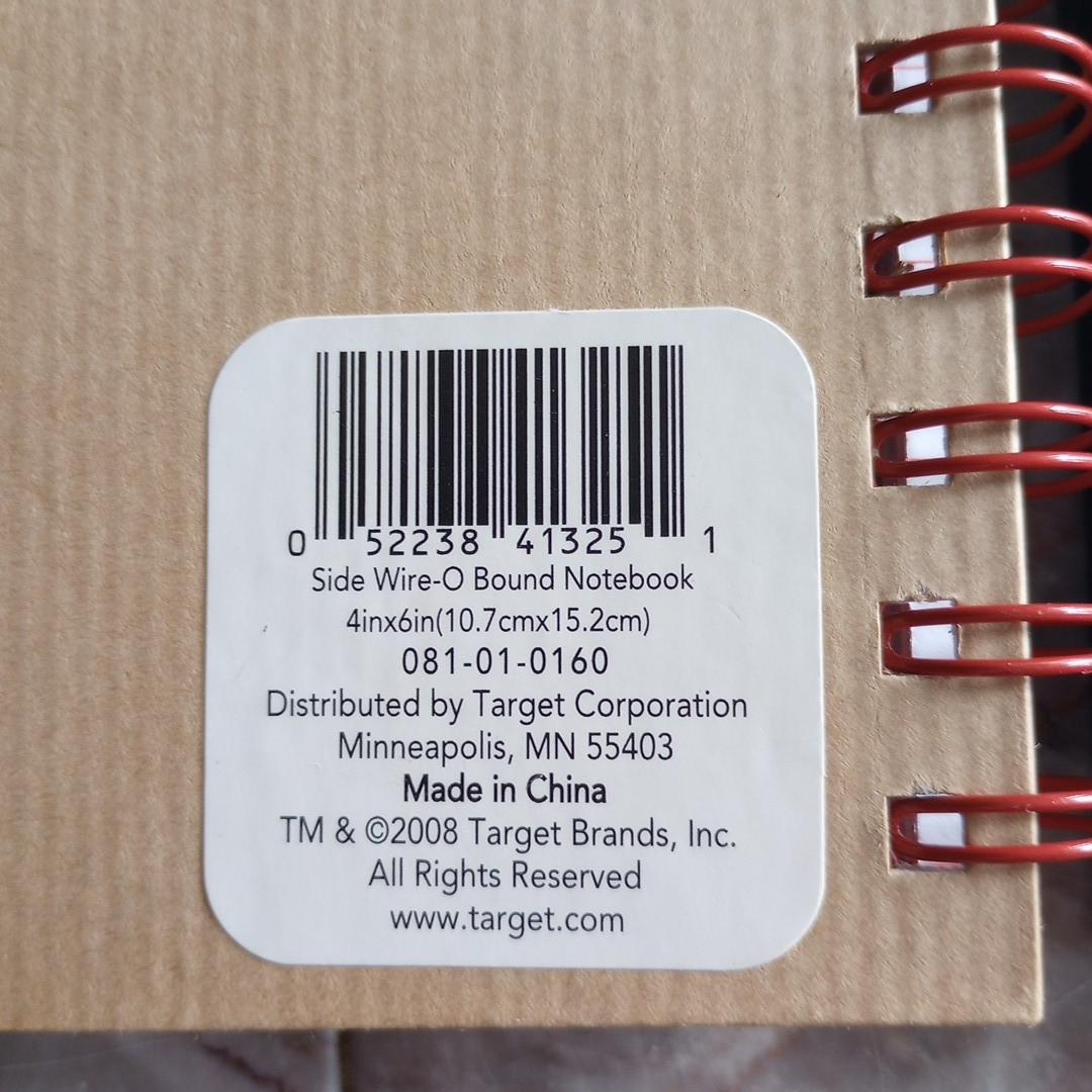 New 2008 Set Of 3 Side Wire O Bound Notebooks 4×6