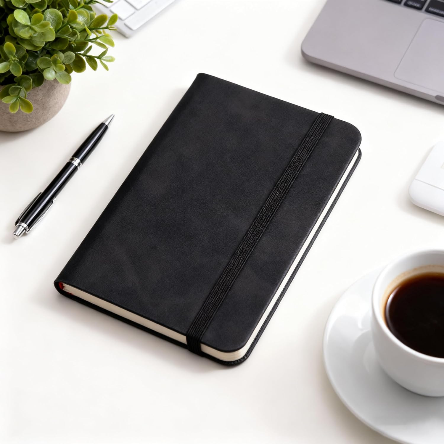 4 Pack Pocket Notebook Small Notebook, 3″ x 4.4″ Journal Notebook Hardcover with