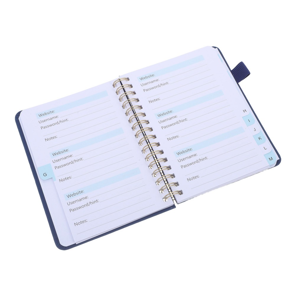 Website Pocket Password Notebook Organizer A-z Letter Alphabet Tab