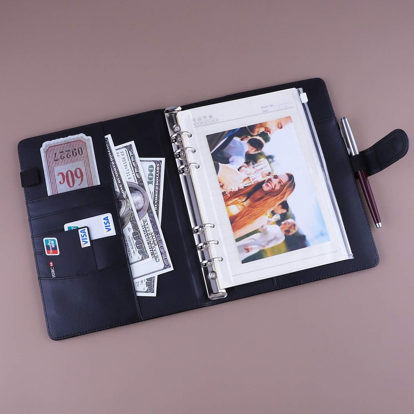 A5 Binder 6 Ring Refillable Notebook Planner Cover for A5 Planner Inserts & R…