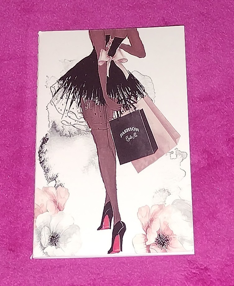 Handmade Woman Shopping Designer Travel Pocket Size 16 Page Notebook Journal