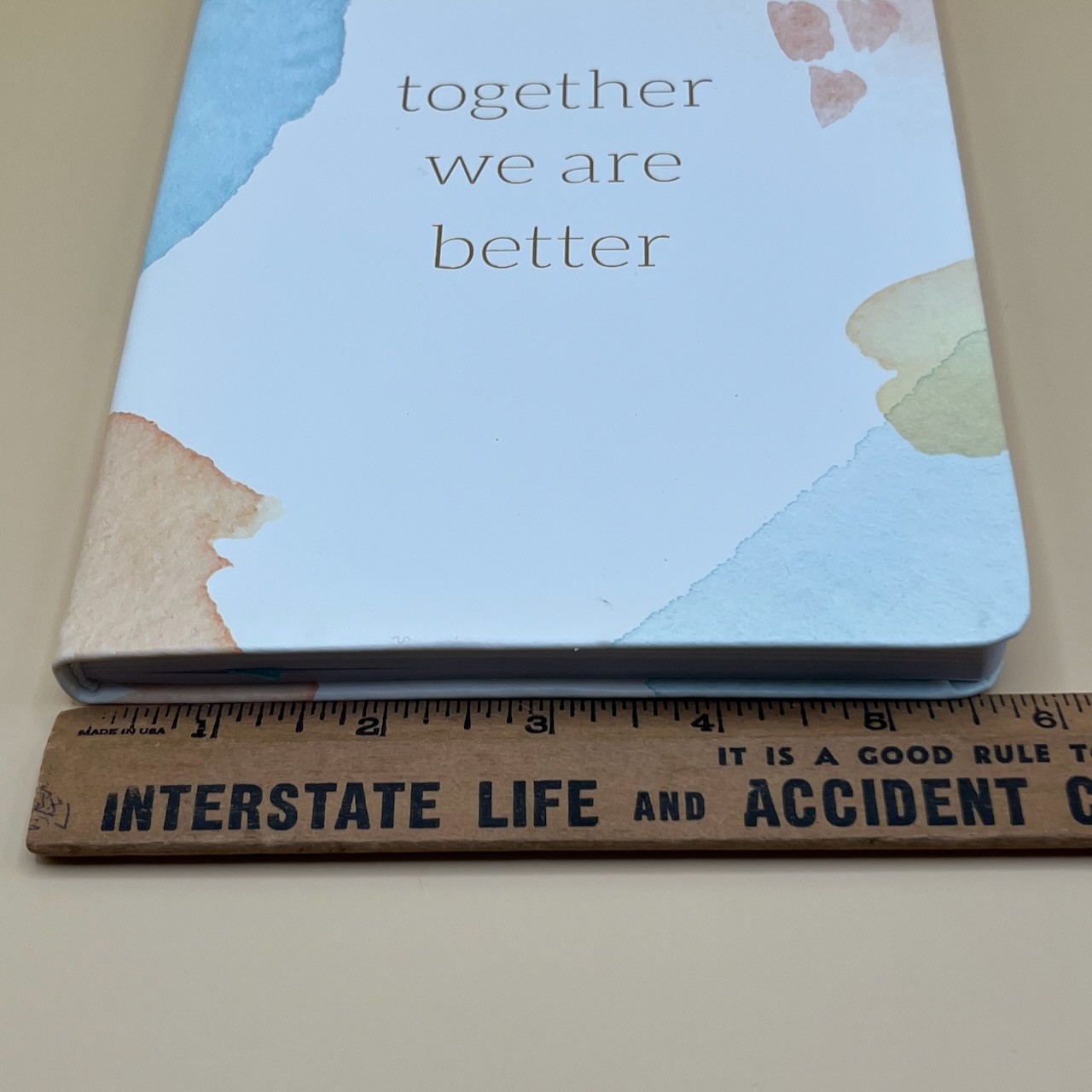 Blank Journal New 256 Ruled Pages w/Bookmark Together We Are Better Eccolo Ltd
