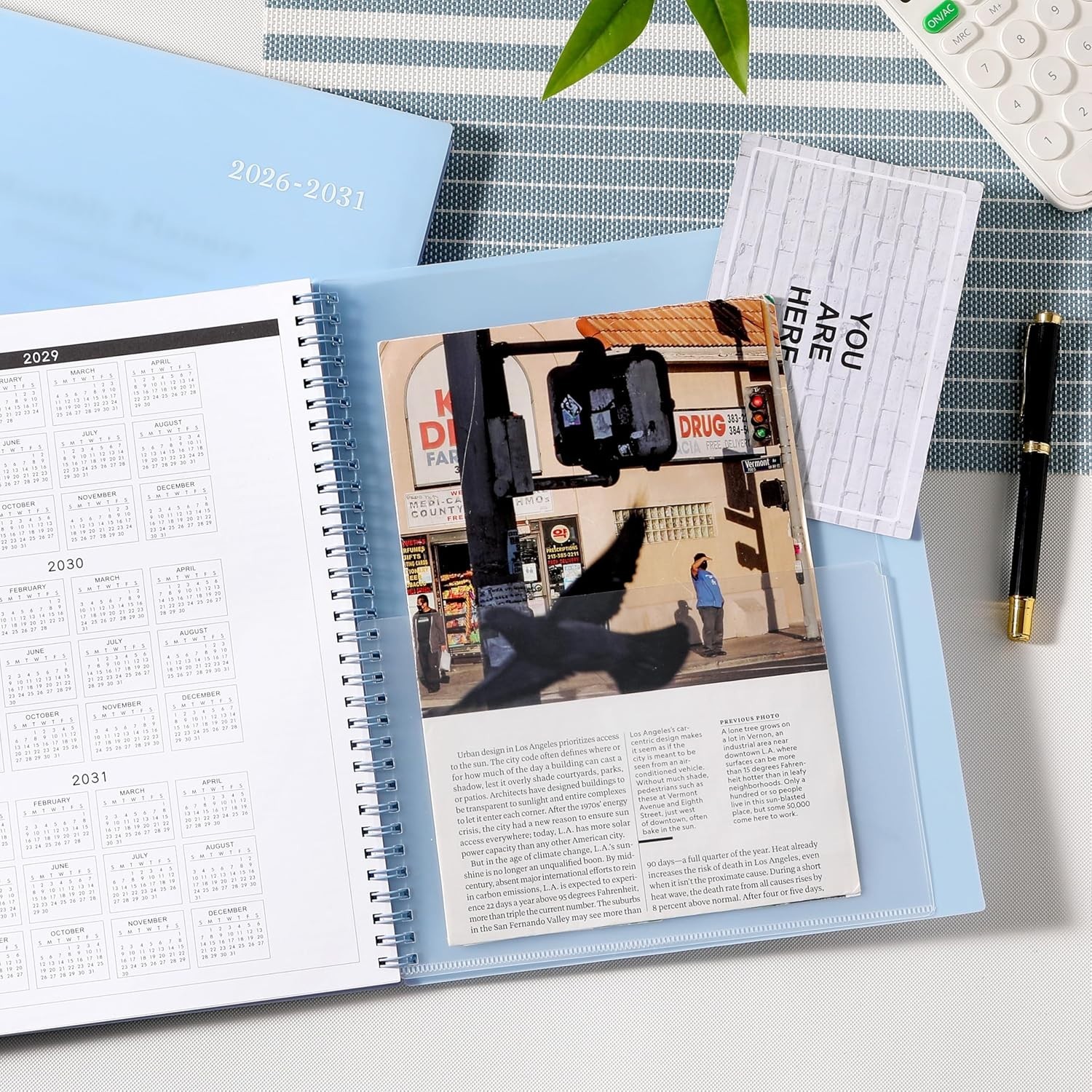 Flexible Durable Cover 5 Planner – Light Blue