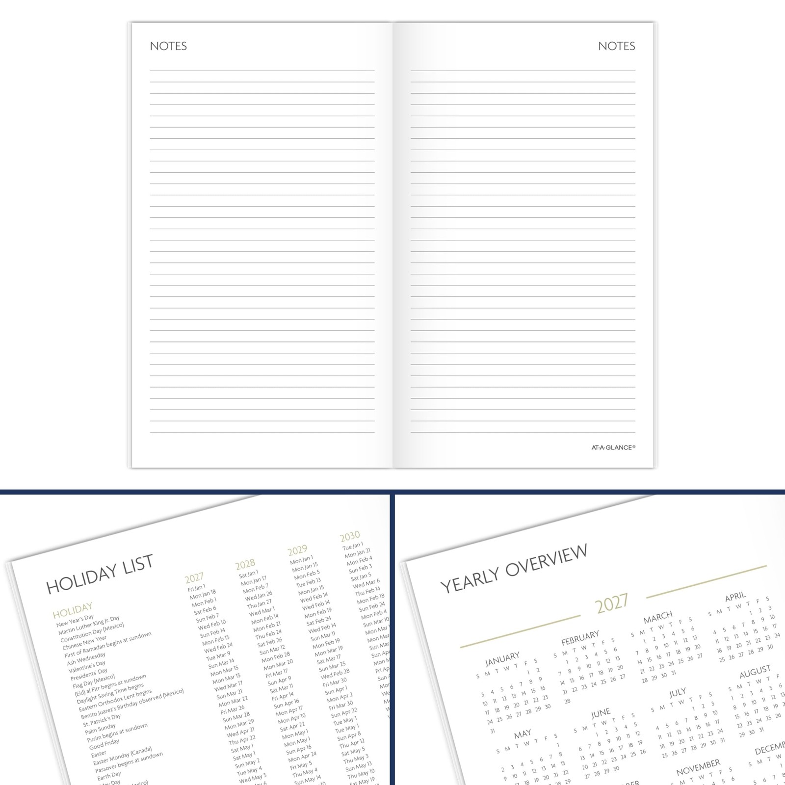 AT-A-GLANCE 2027-2028 Planner, 2 Year Monthly Planner, 3.5″ x 6″, Pocket Size…
