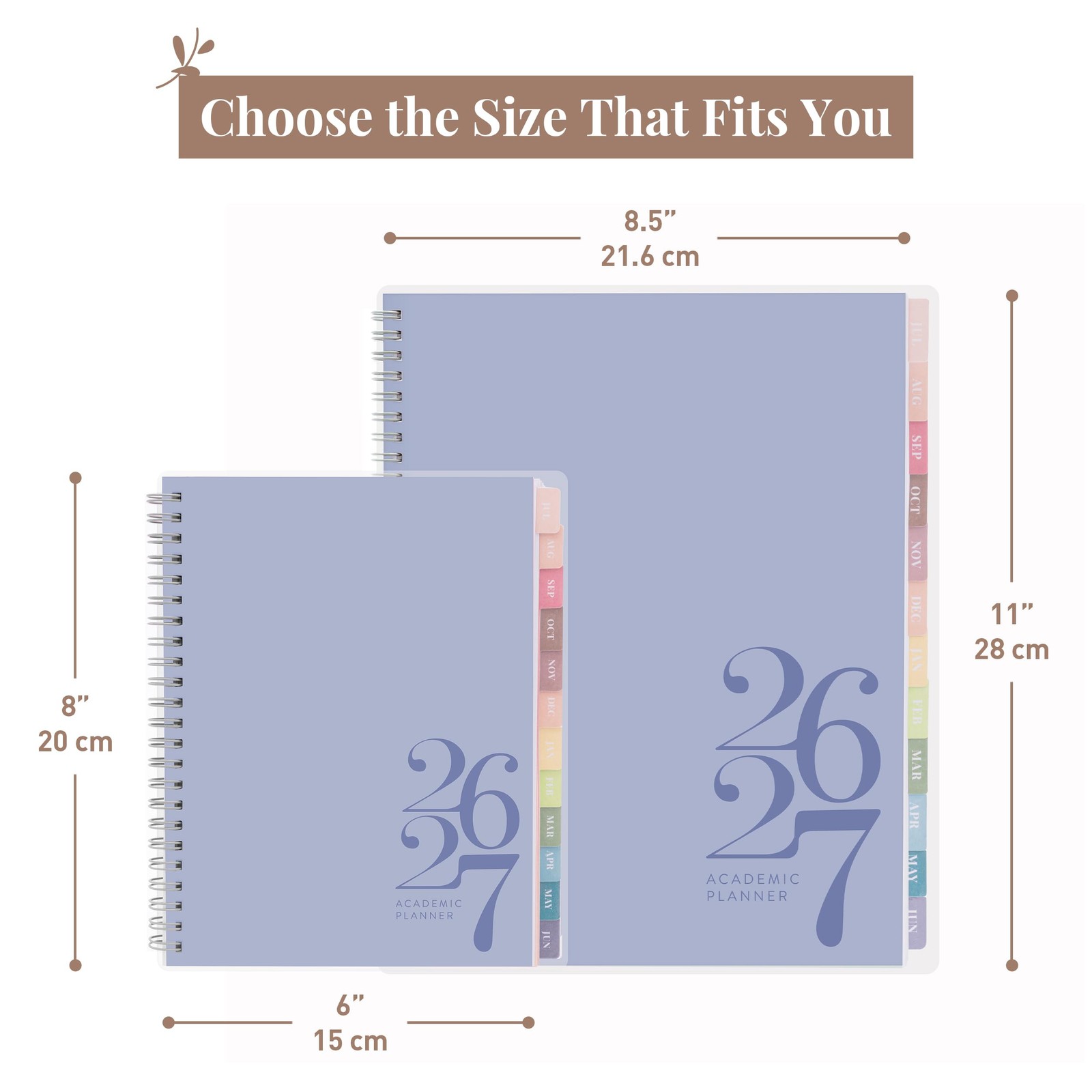 Rileys Academic Planner 2026-2027, (2026 – 2027) 8 x 6 Inch, Blue – Classic