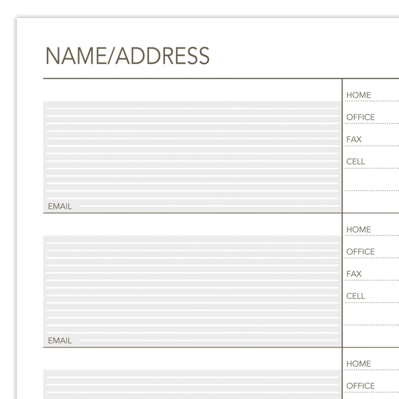 At-A-Glance Telephone & Address Planner Pages: 5-1/2 in. x 8-1/2 in. (White)