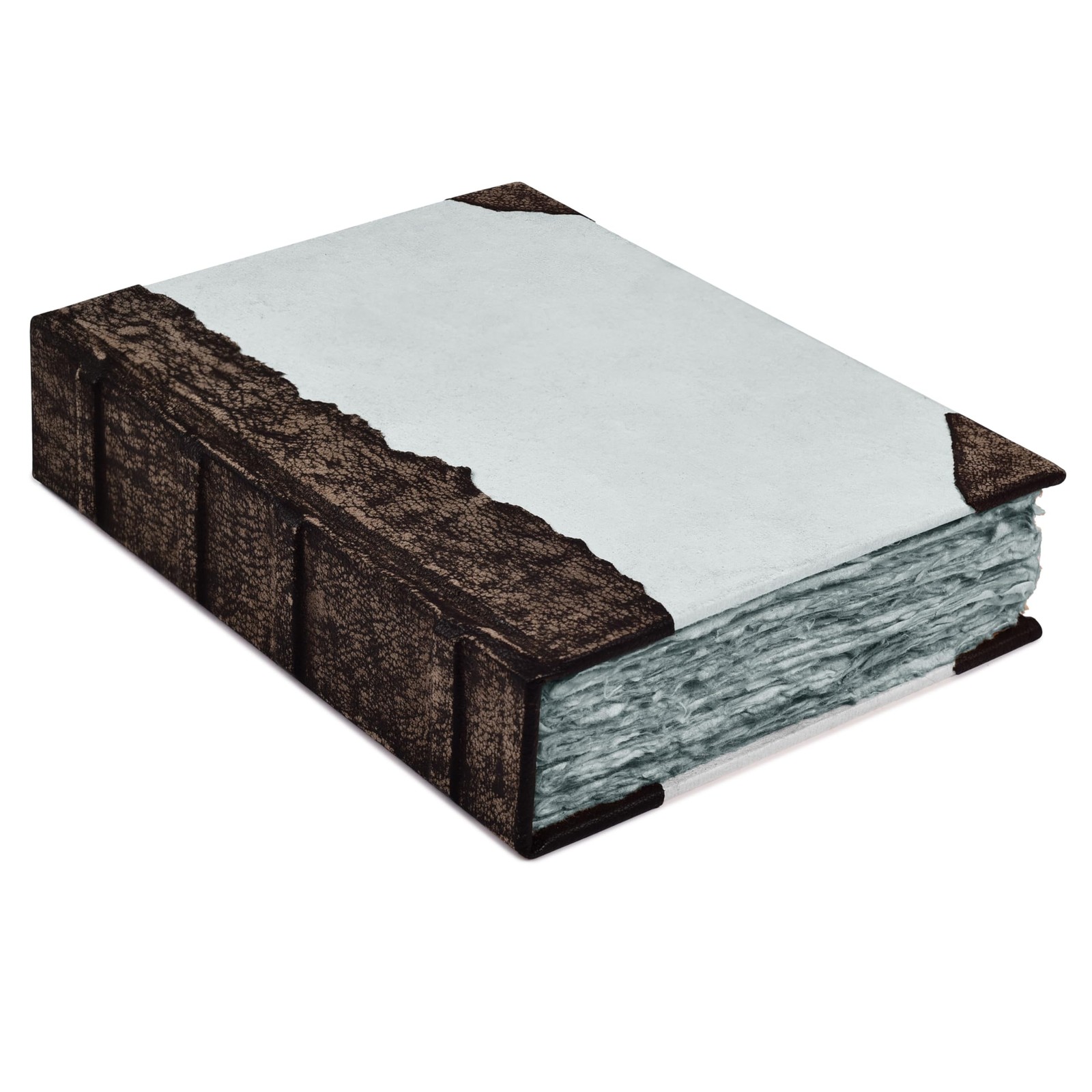 Rustic Vintage Leather Bound Journal – 200 Pages 8 inches X 6 inches, Grey