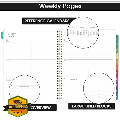 Artfan 2026-2027 planner 8″x10″ black
