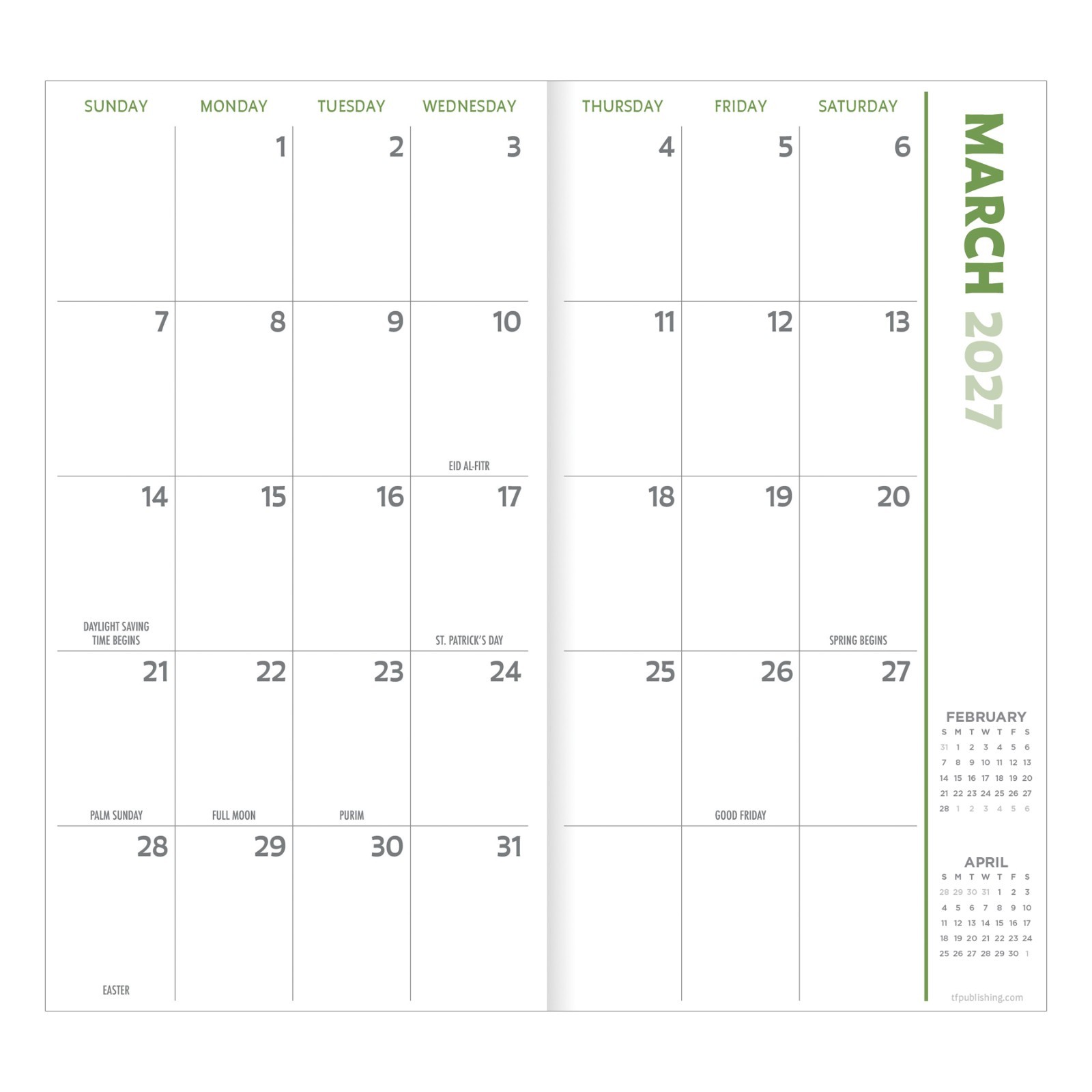 2027-2028 Flag Small Monthly Pocket Planner
