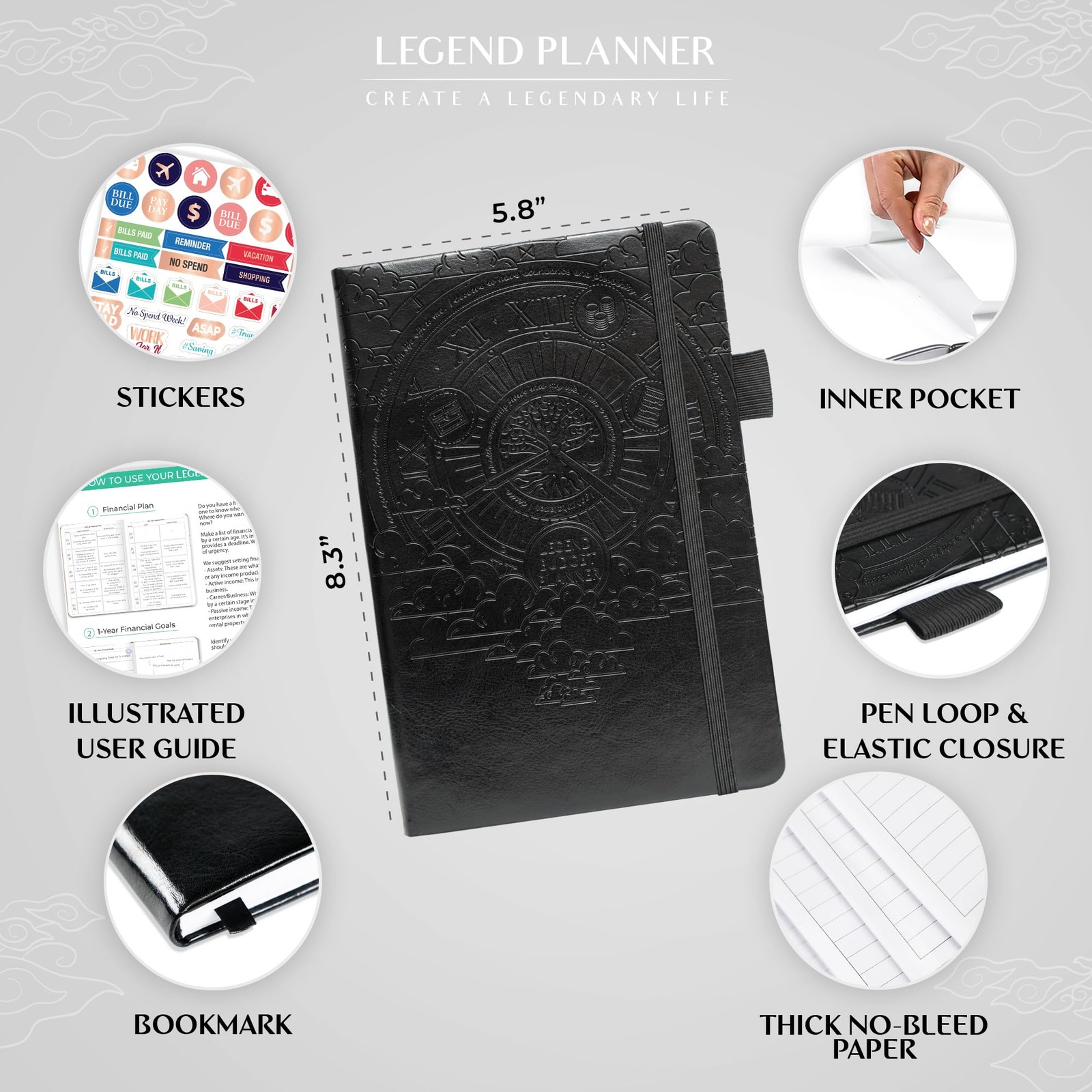 Legend Budget Planner – Financial Organizer Book. Money Account & Expense Tra…
