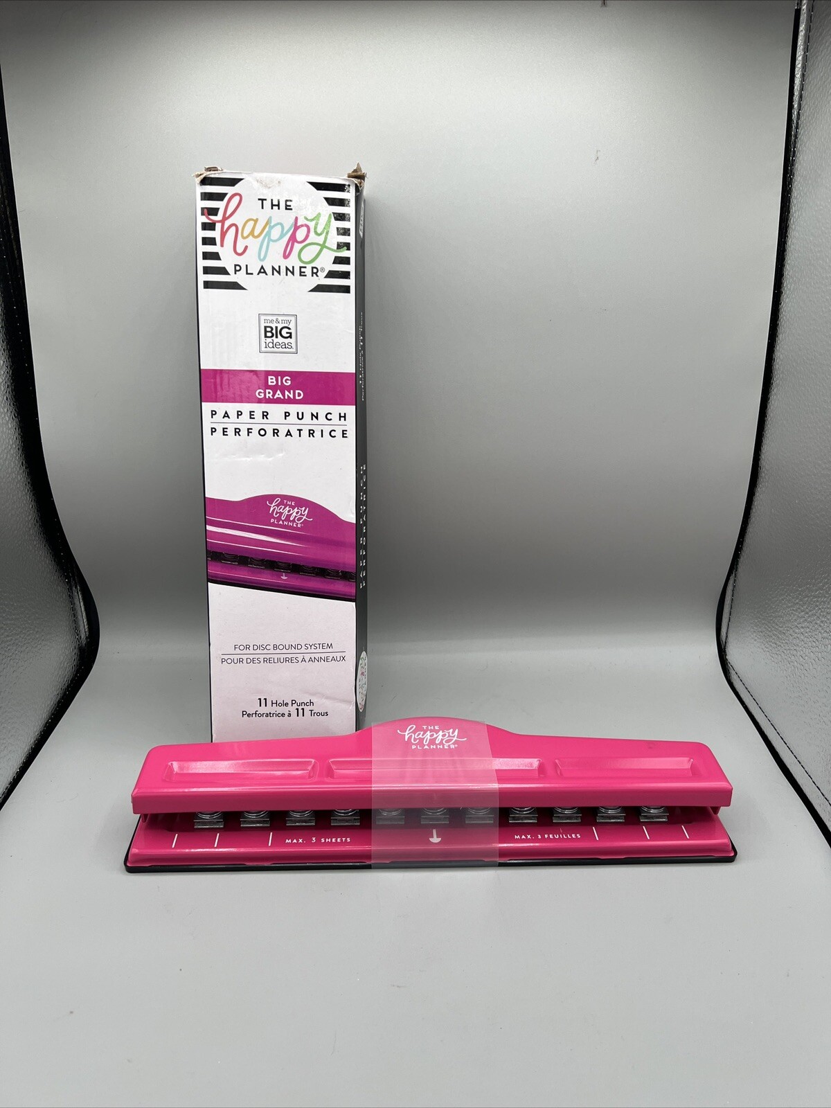 The Happy Planner Big Grand Paper Punch 11 Hole Punch Open Box PUNB-01U