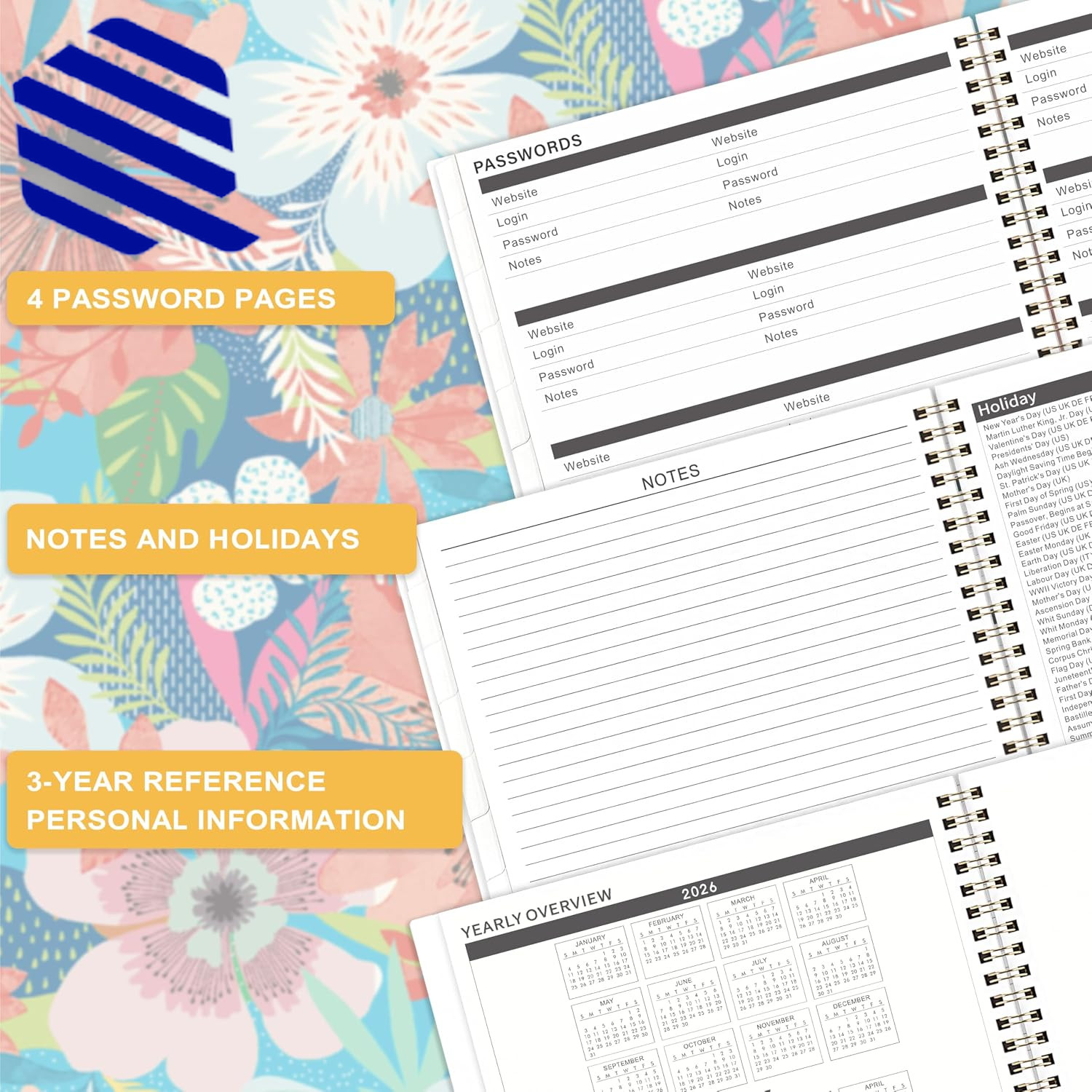 Monthly Planner 2026-2028 – 2 Year Planner 2026-2028 July 2026 – June 2028, 2 Y