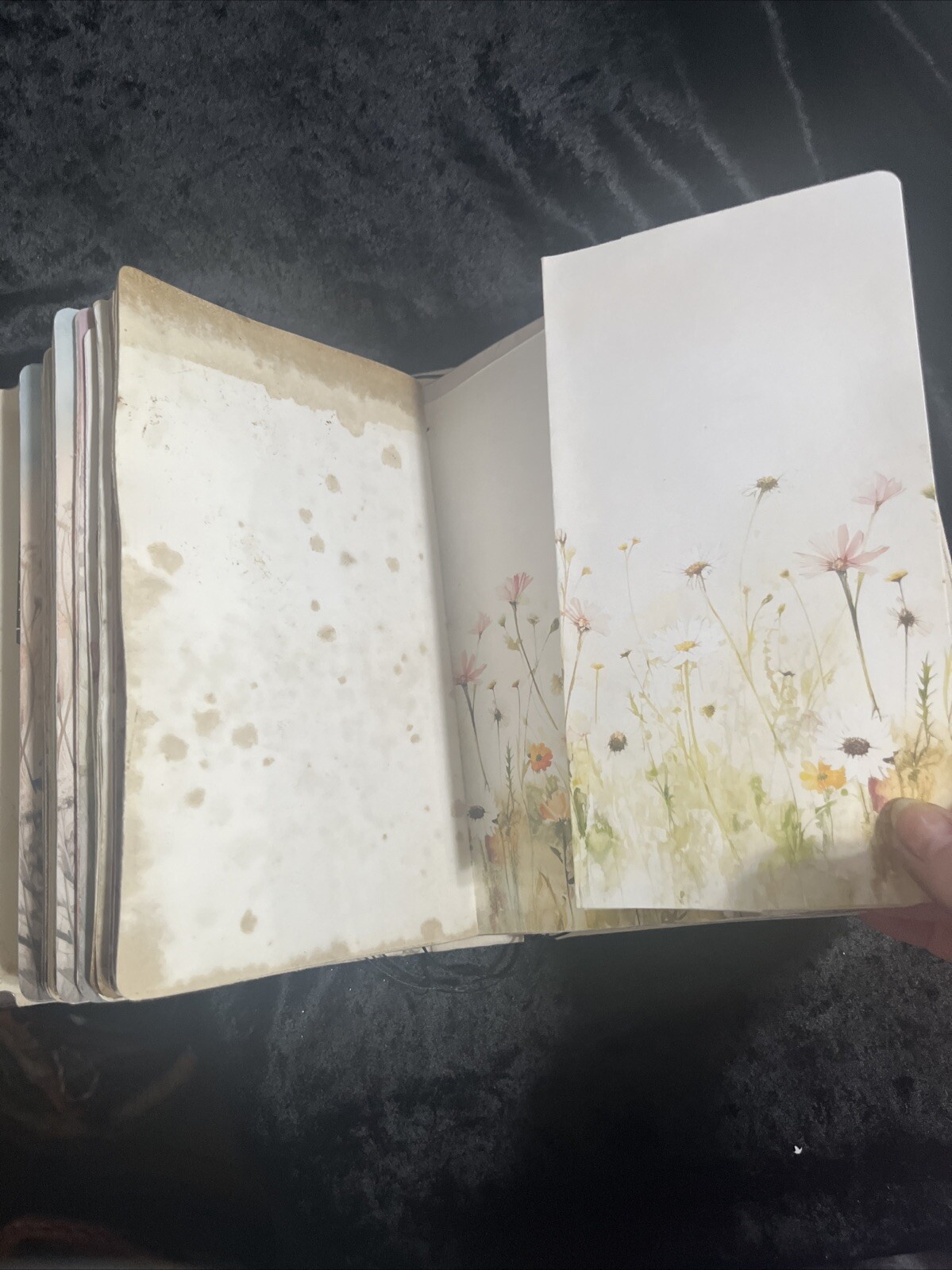 Journal Handmade Wildflowers Corner Protectors Book Label Plate