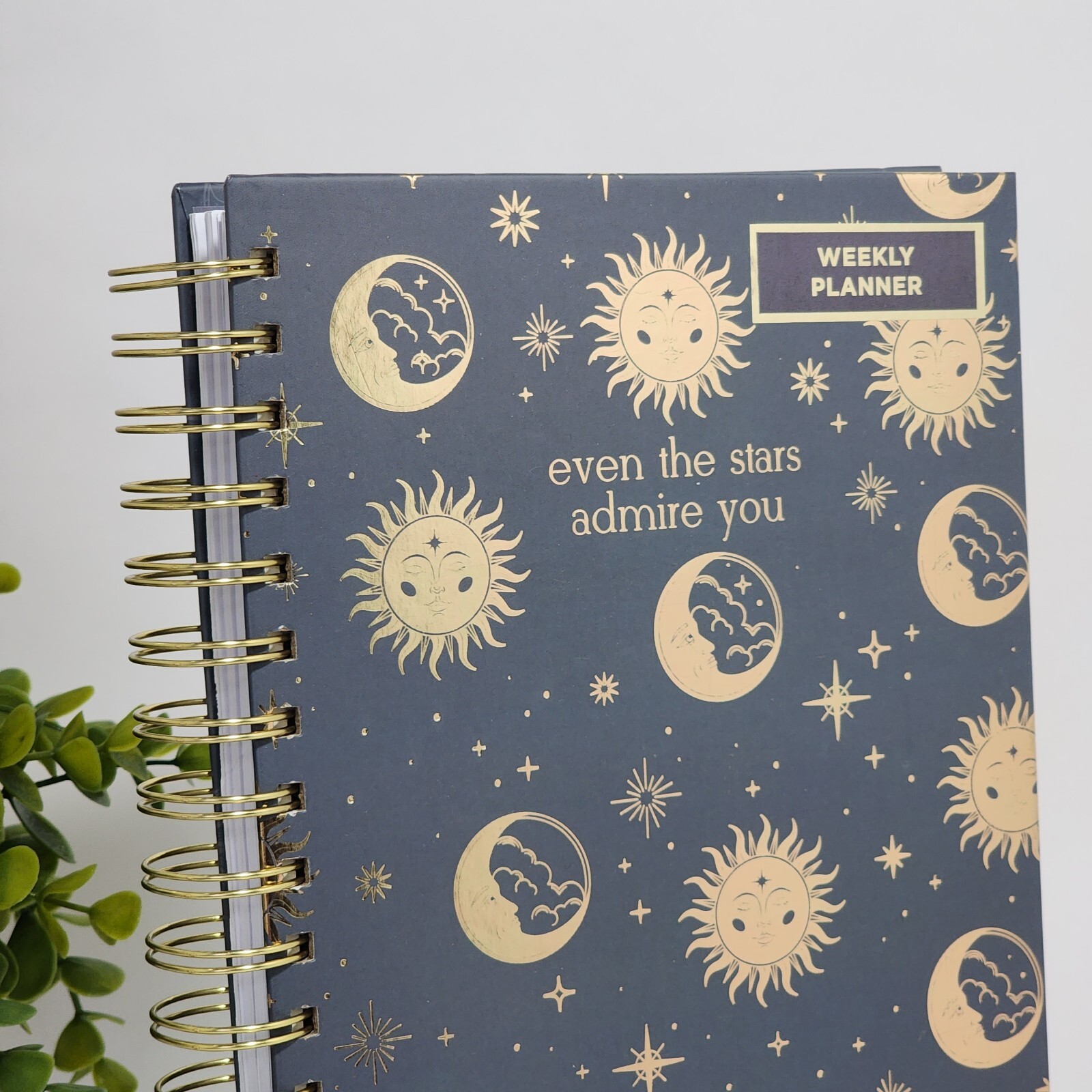 Even The Stars Admire You Weekly Planner Journal Notebook with Pen and Stickers