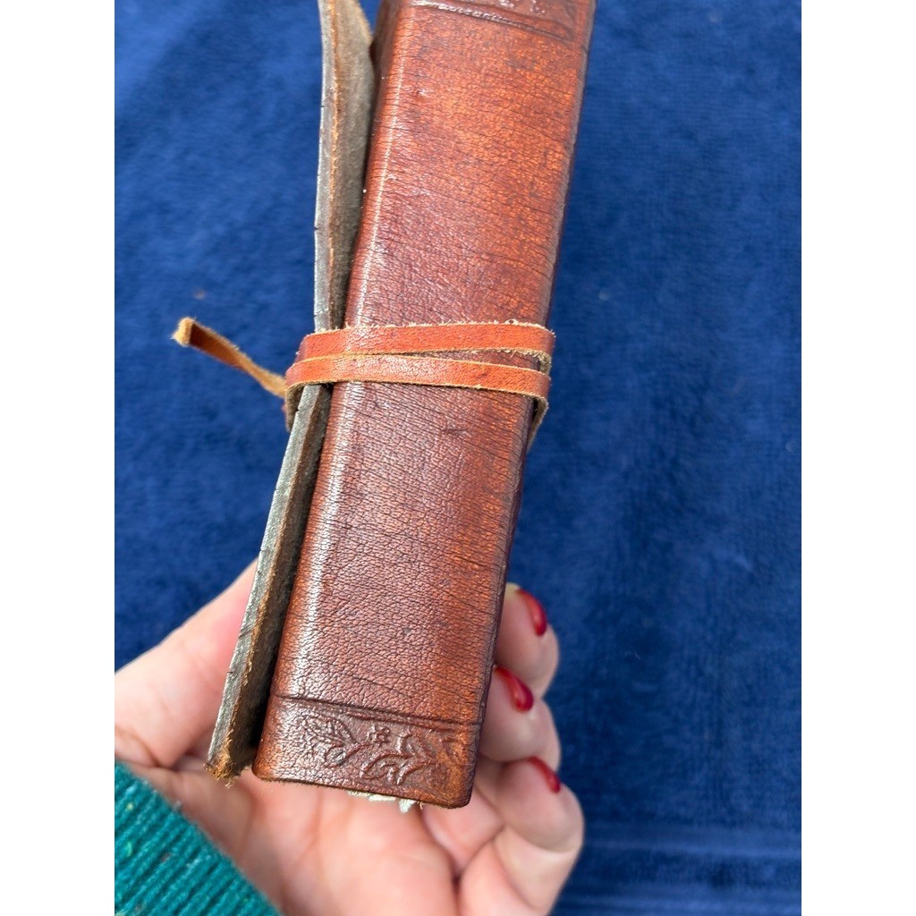 Handmade Leather Journal Notebook Diary Embossed Celtic Design Stone