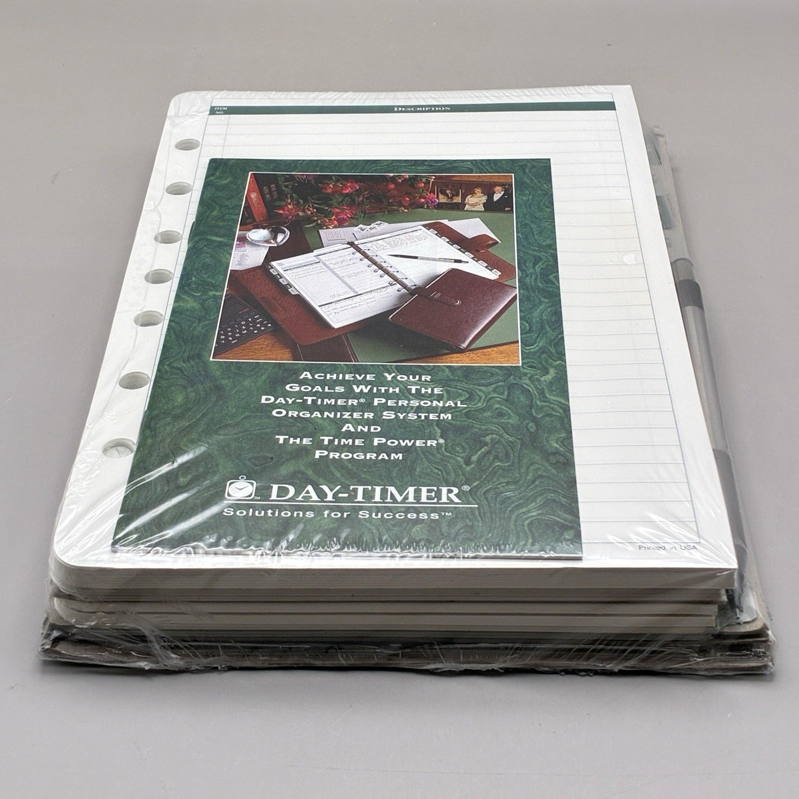 Day-Timer Original Personal Organizer System Starter Set British Tan Leather NEW