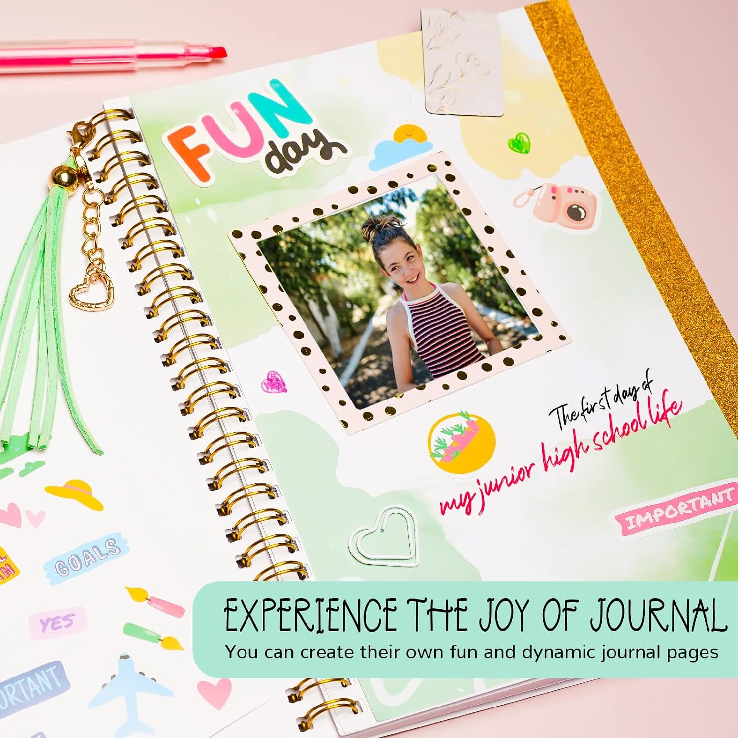 DIY Journal Kit for Girls 8-13, Personalized Diary & Planner