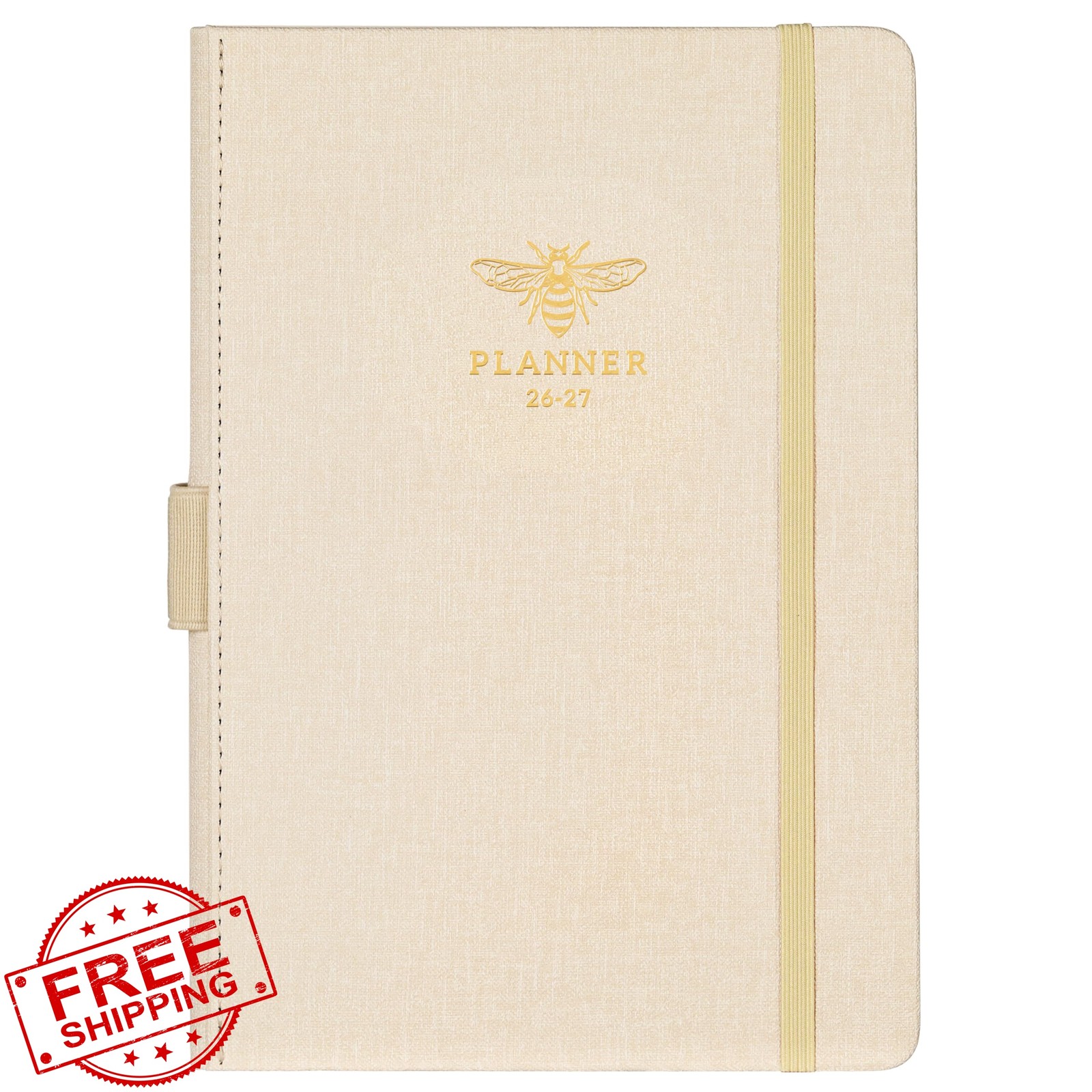 Artfan 2026-2027 Planner Jul-Jun Off-White Pen Loop Pocket