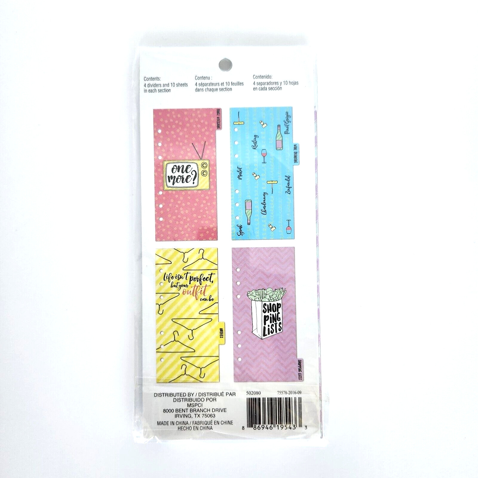Recollections Creative Year Planner Leisure Pages INSERTS W Dividers 40 Sheets