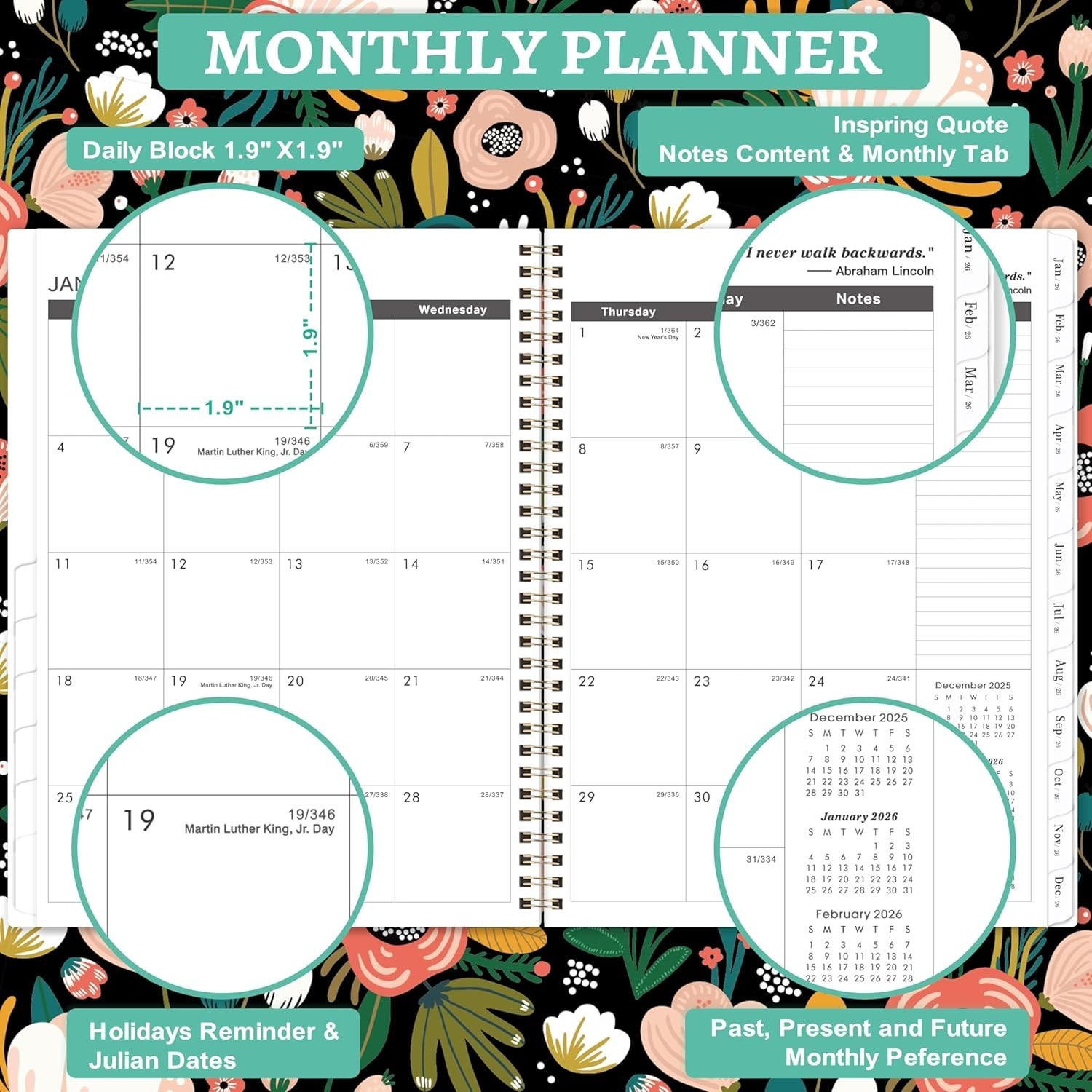 2026-2027 Monthly Planner – Monthly Planner from January 2026 to December 2027,
