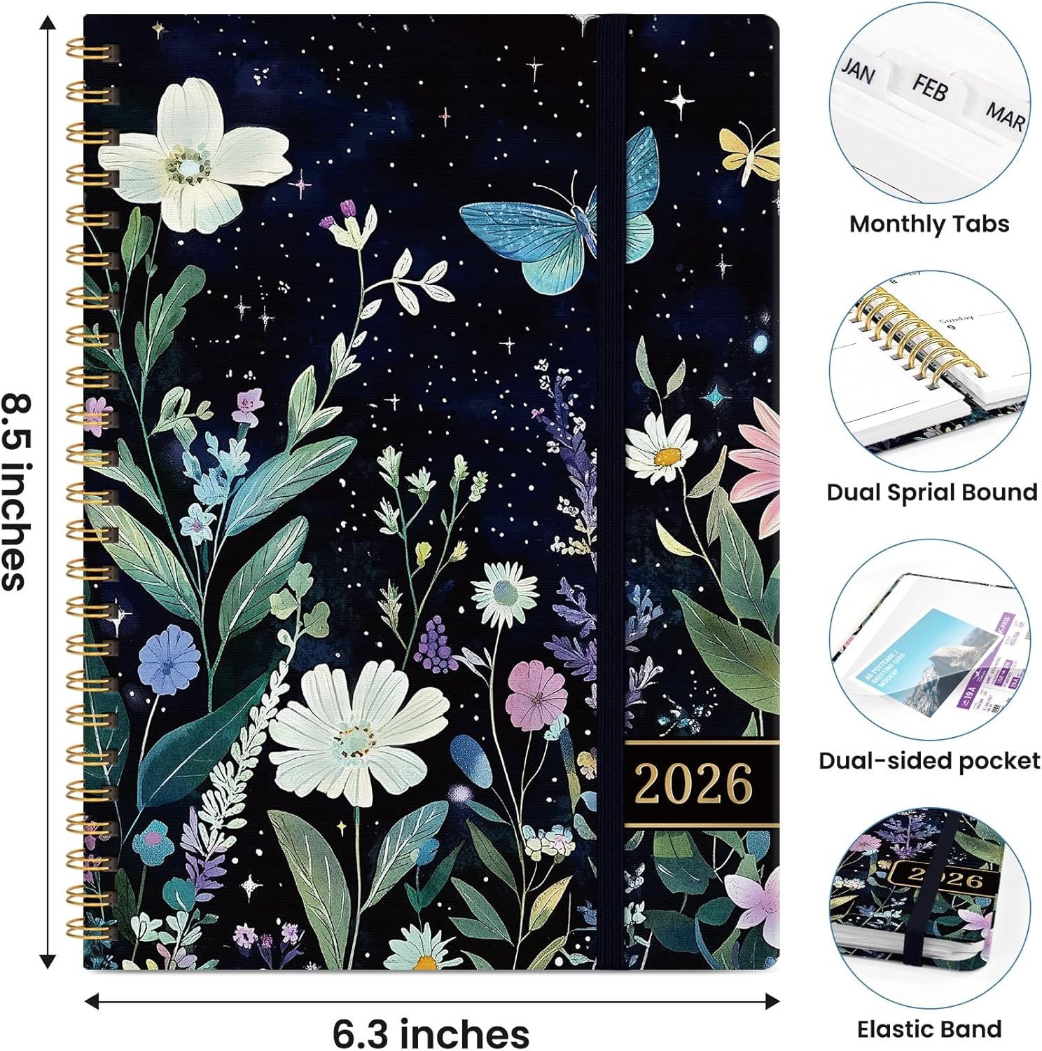 2026 Planner Weekly and Monthly Planner for Women, 6.3X 8.5″ Jan 2026-Dec 2026