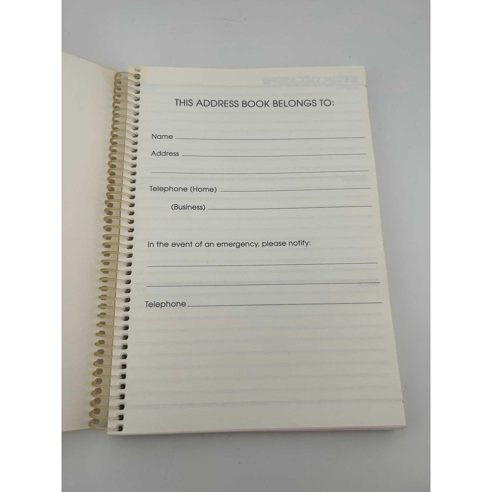 Precious Moments Ambassador Address Book Spiral Bound Vintage 1996