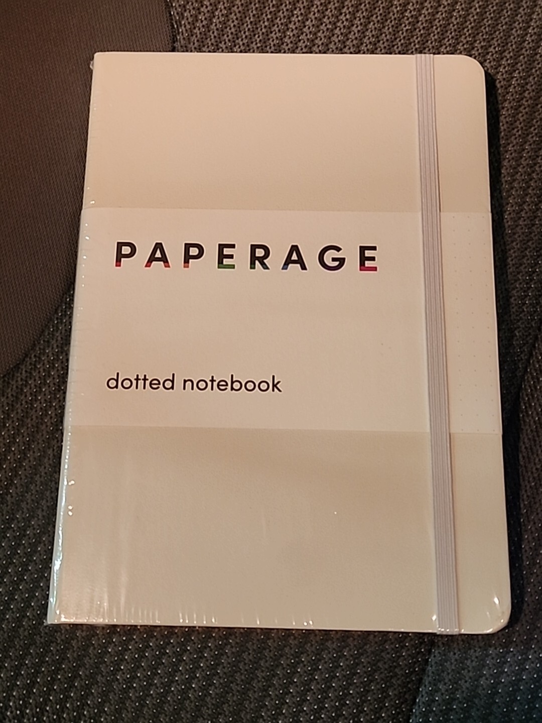 PAPERAGE Blank Notebook White 160pg 5.7″ x 8″ Acid Free 100 gsm Lay Flat + Strap