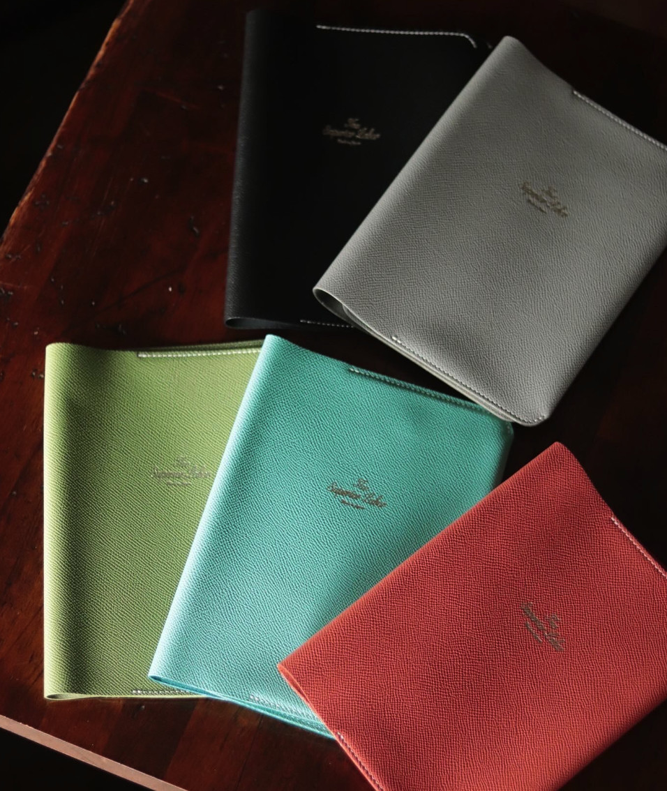 THE SUPERIOR LABOR A5 Notebook Cover Green HAAS Embossed Calfskin Leather Case