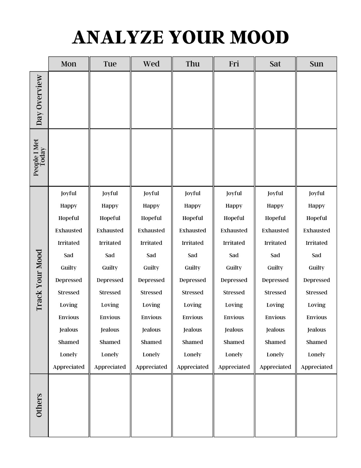 Digital Printable Planner Mental Health Bundle