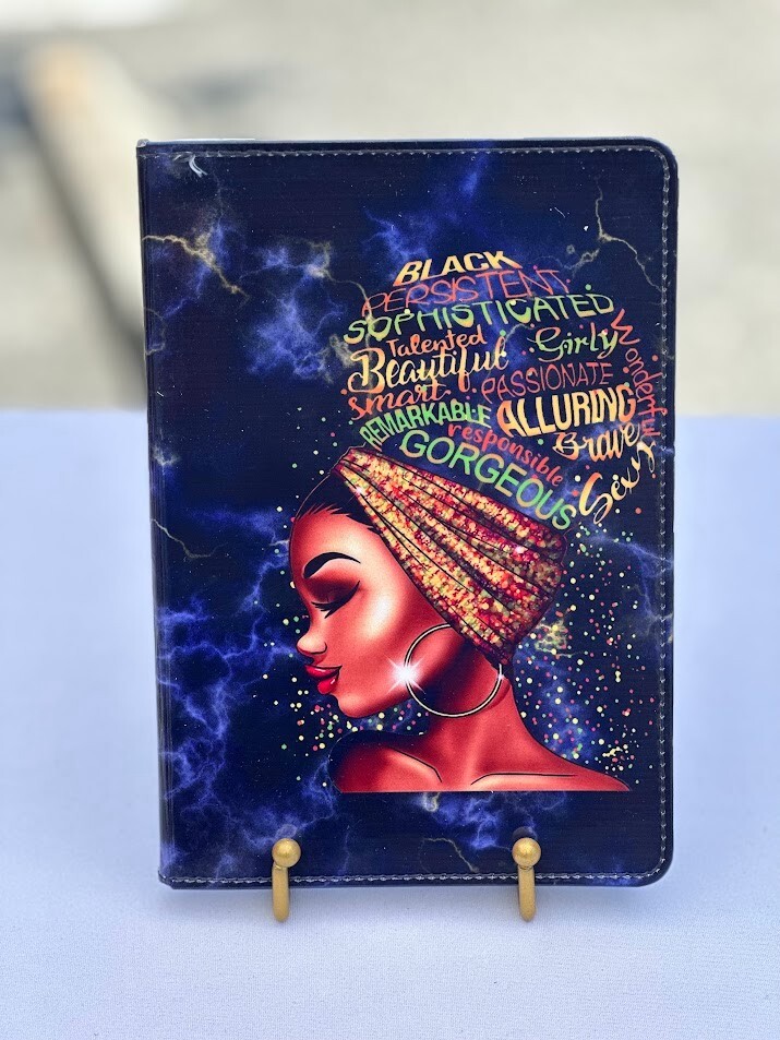 Empowerment Multi-colored Notebook with Afrocentric Design