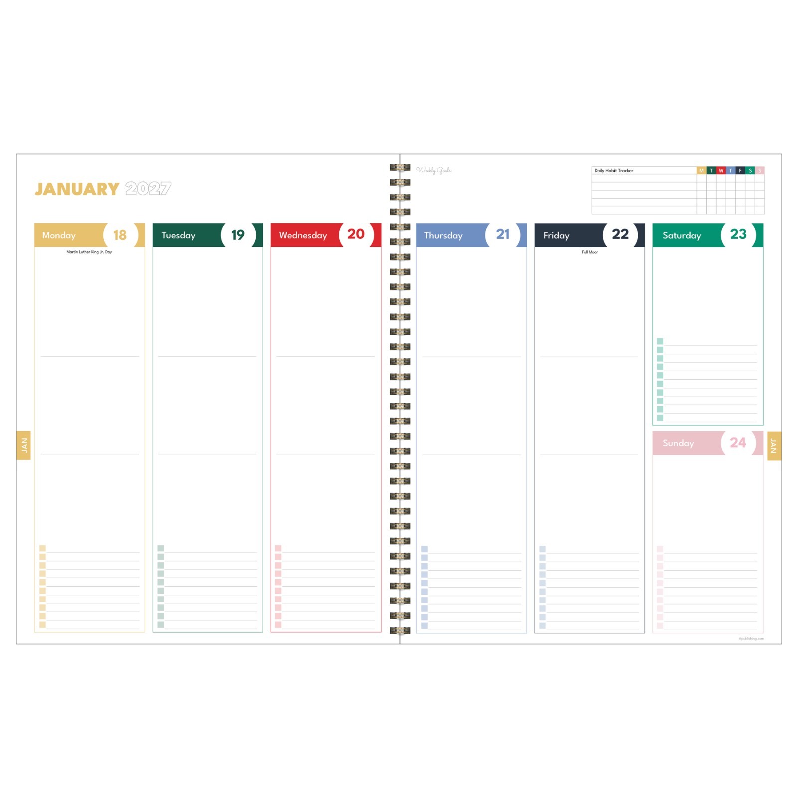 July 2026 – June 2027 Very Berry Large Weekly Monthly Planner