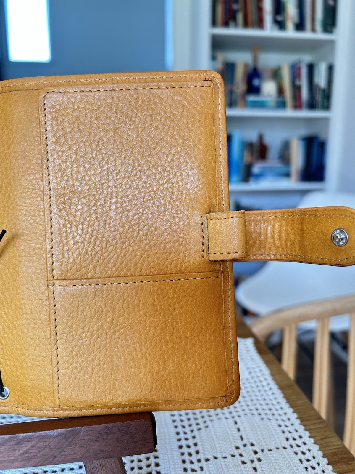 Van der Spek Nomad Junior Pocket Size Travelers Notebook Cover in Janet Yellow