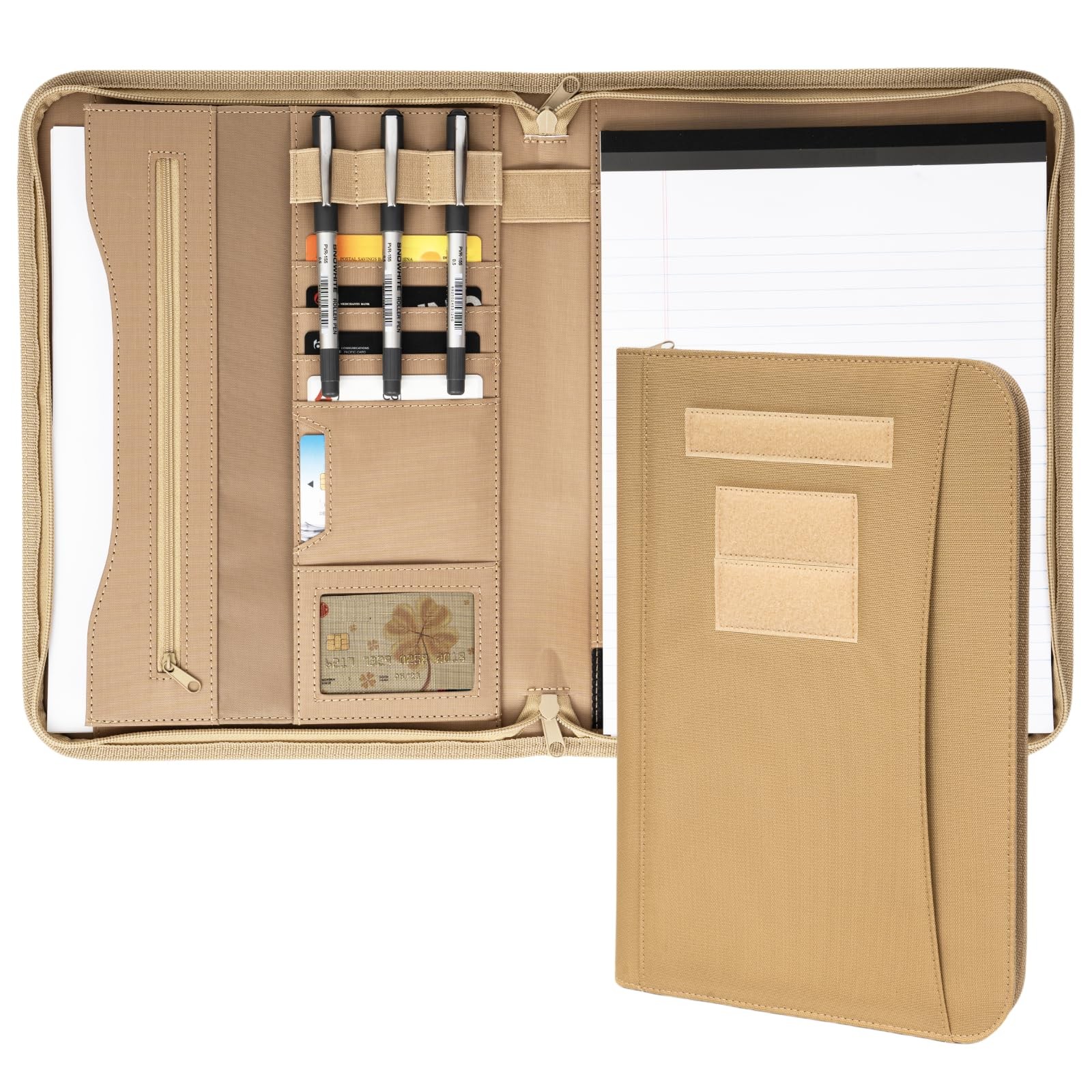 Military Zippered Padfolio and Tactical Notebook Cover with Legal Pad for A4 …
