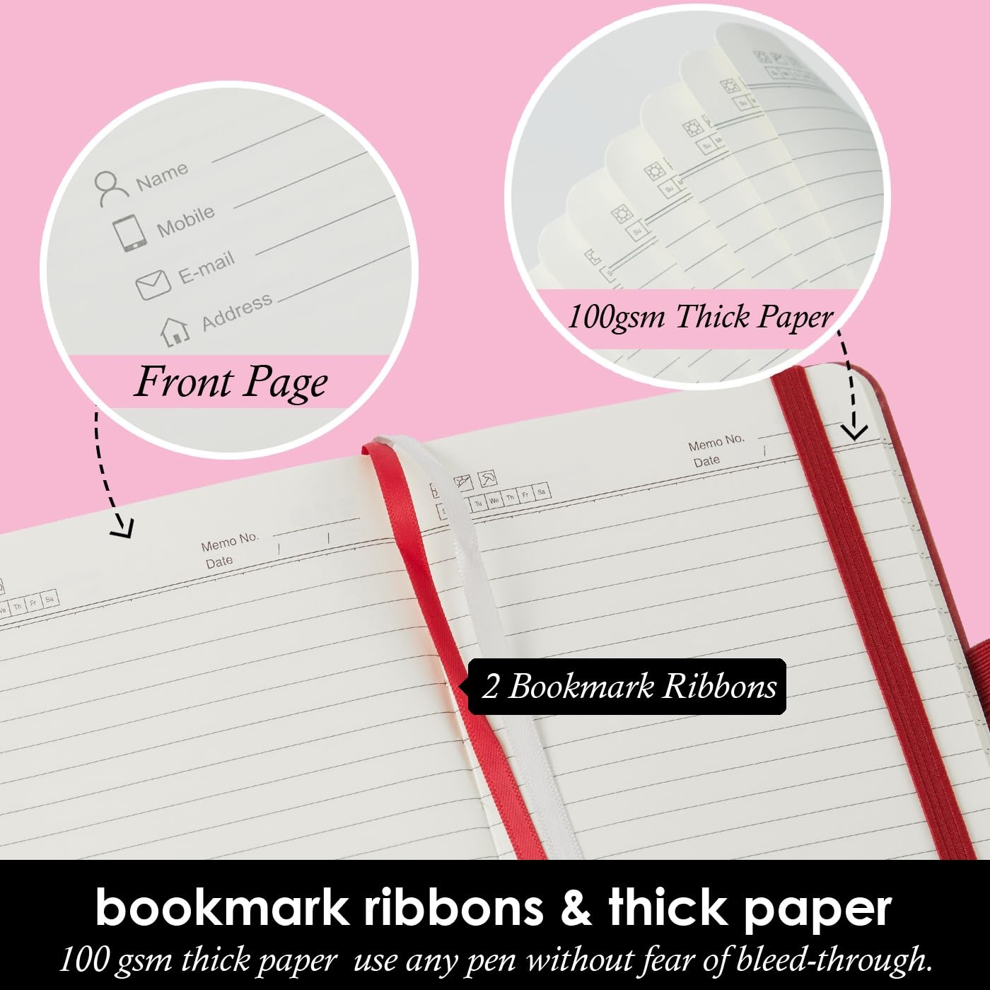 Small Notebook Journals, 3 Pack Mini Pocket Note pads for Men & Women Writing…