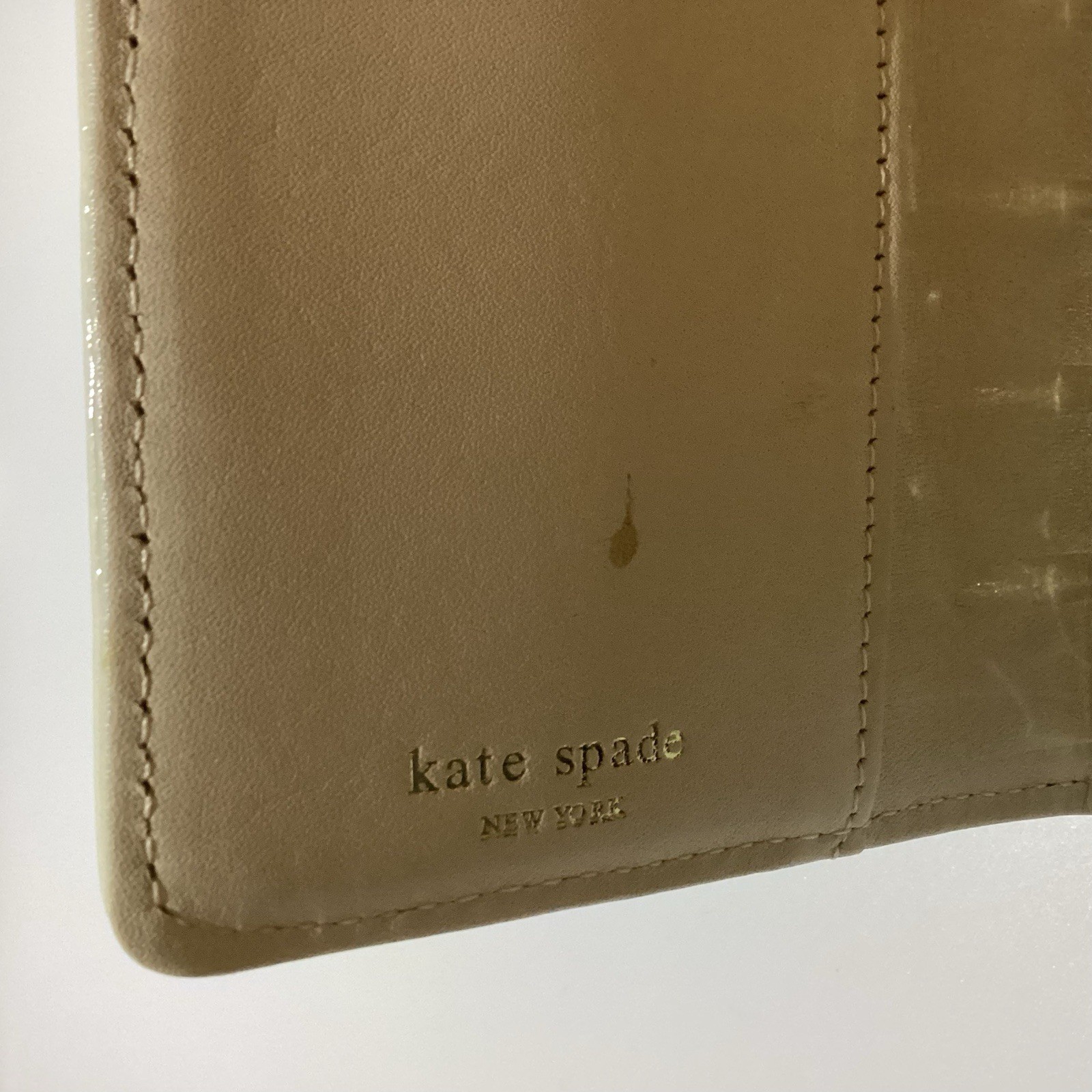 KATE SPADE NOEL PLANNER AGENDA ORGANIZER ADDRESS BINDER CREAM GOLD GLITTER NEW