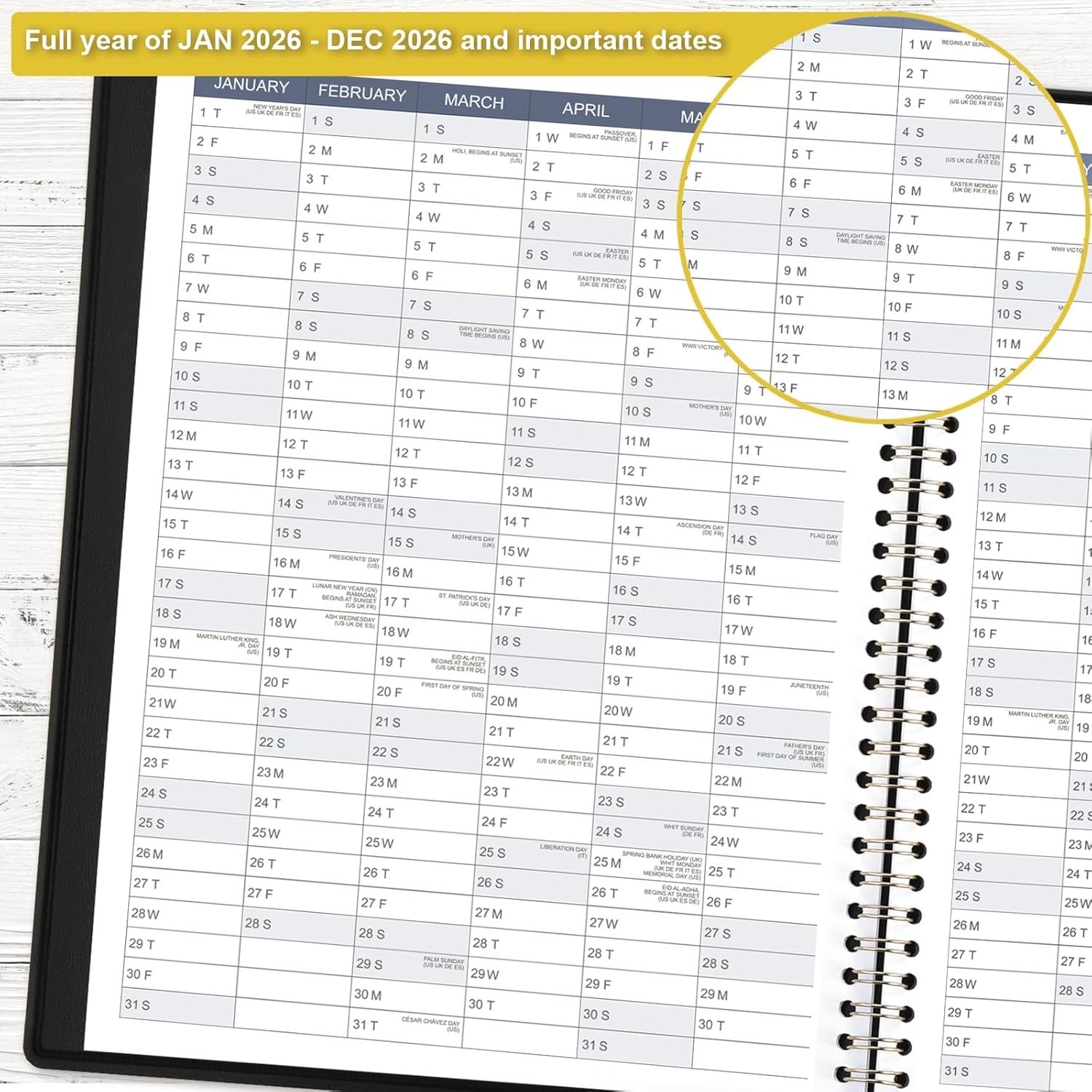 2024-2025 Appointment Book/Planner – Weekly Jul.2024 – Jun.2025, 8.26″x 10.7″, D