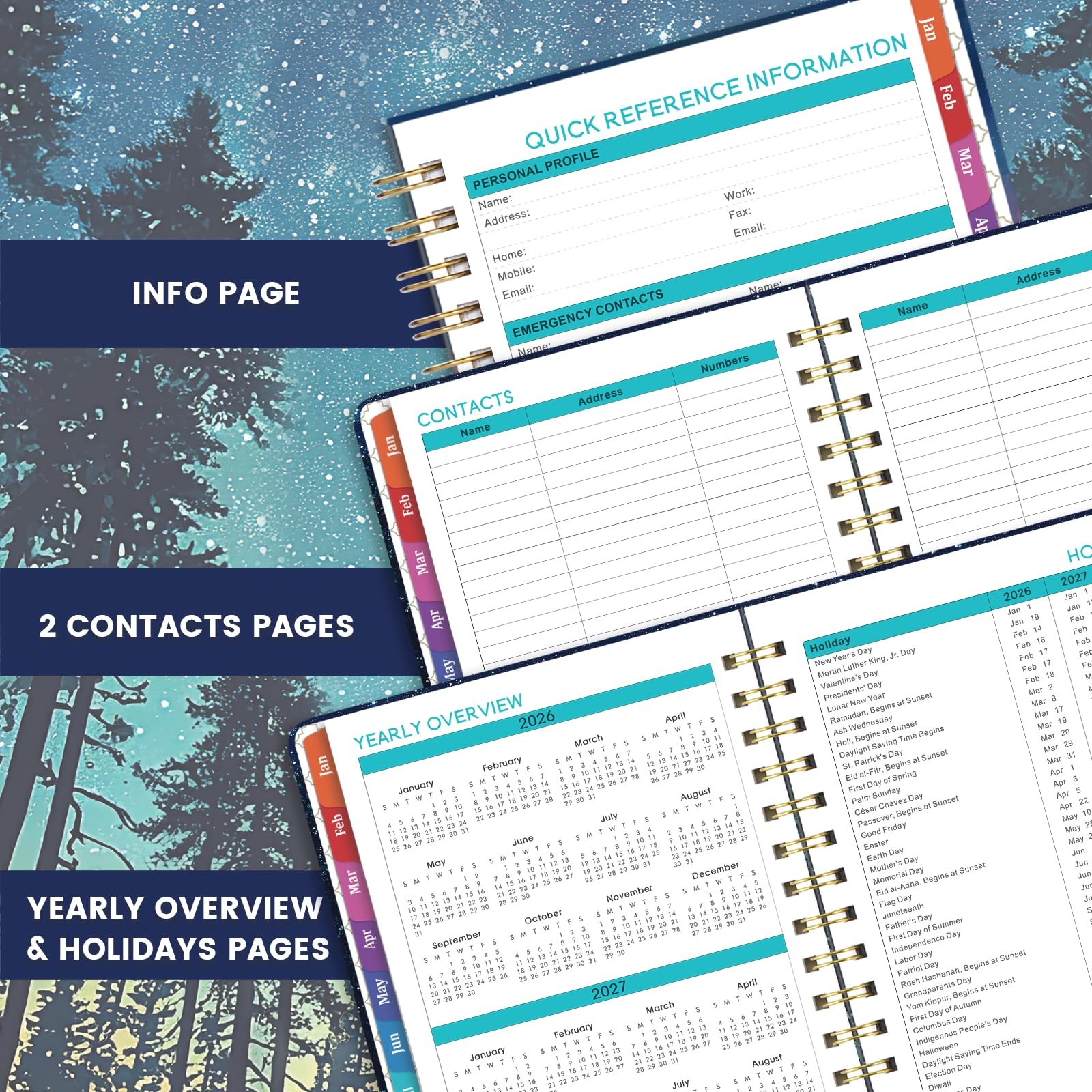 2026 Planner 2026 Weekly and Monthly from Jan 2026 Dec. 2026, 6.4″ x 8.5″