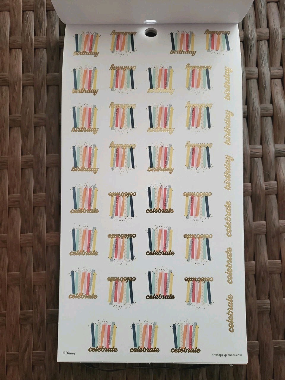 Happy Planner ~ Disney Sunny Minnie Mouse Teacher ~ Value Pack Stickers 515 Pcs