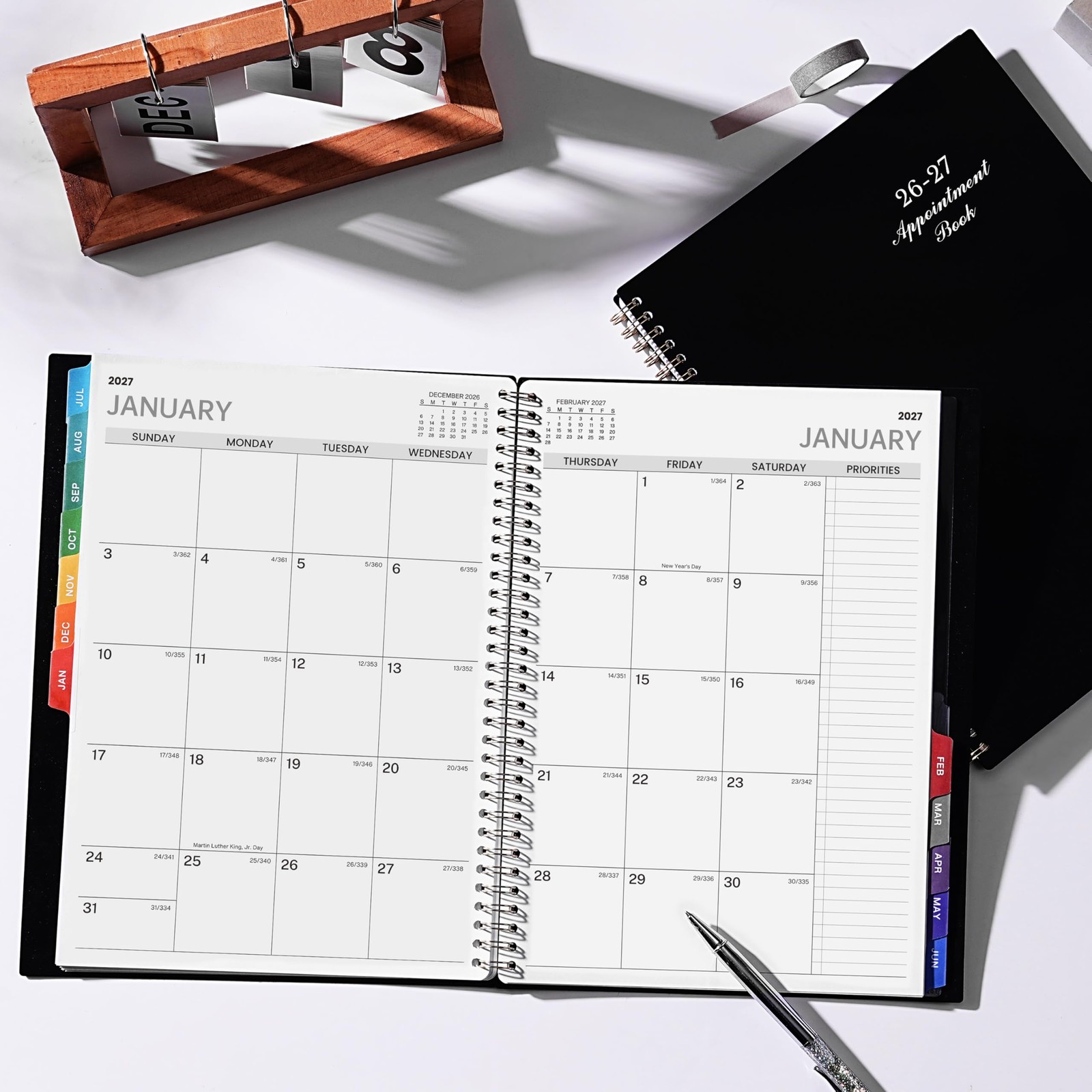 2026-2027 Appointment Book Weekly and Monthly Planner Daily Hourly Planner