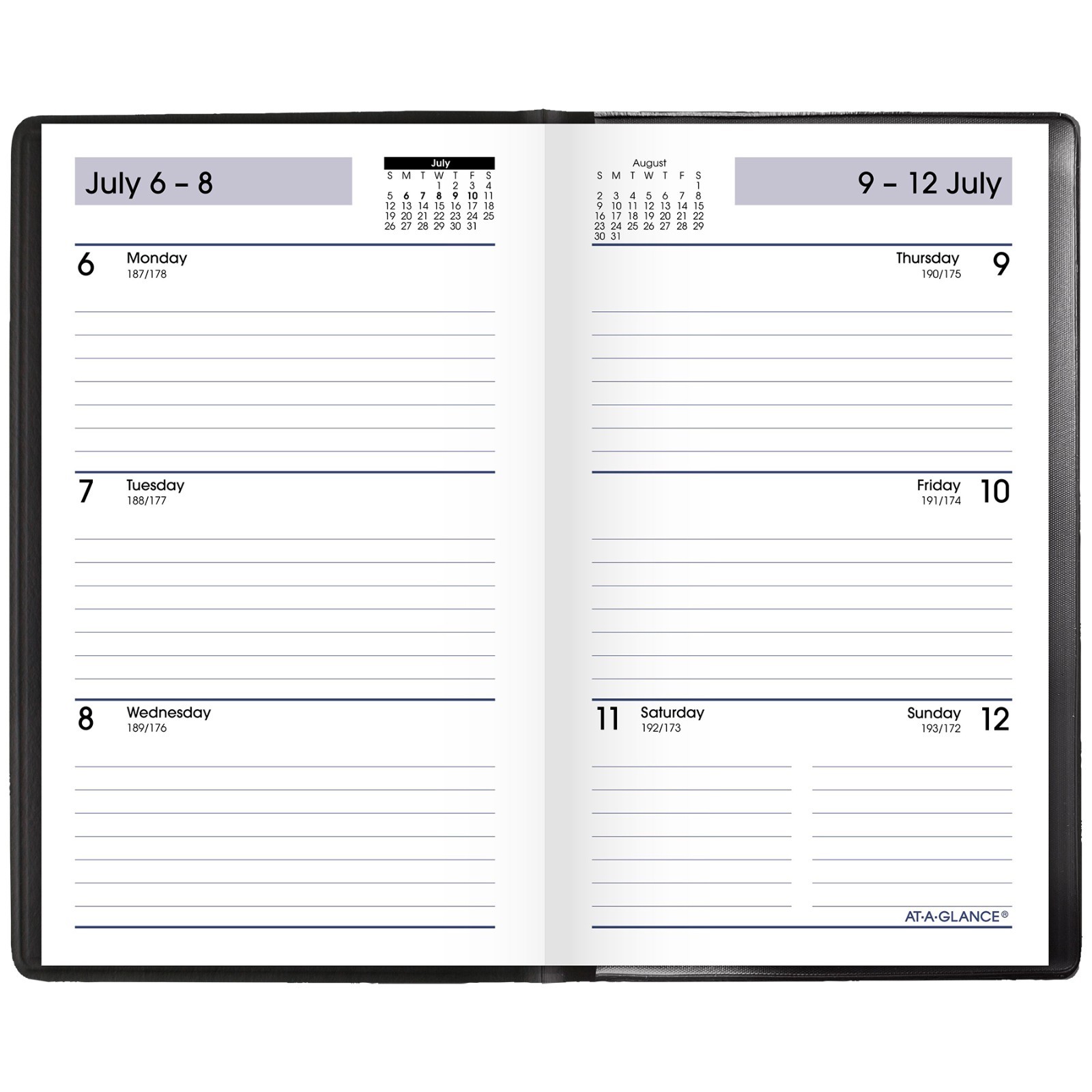 At-A-Glance 2026-2027 AY48-00 Academic Weekly Planner, 3-1/2 x 6″
