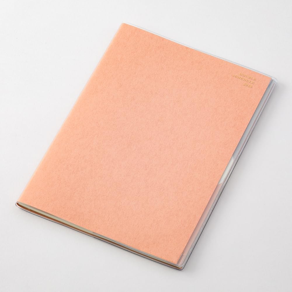 DESIGNPHIL MIDORI Double Schedule 2026 B6 Monthly Orange