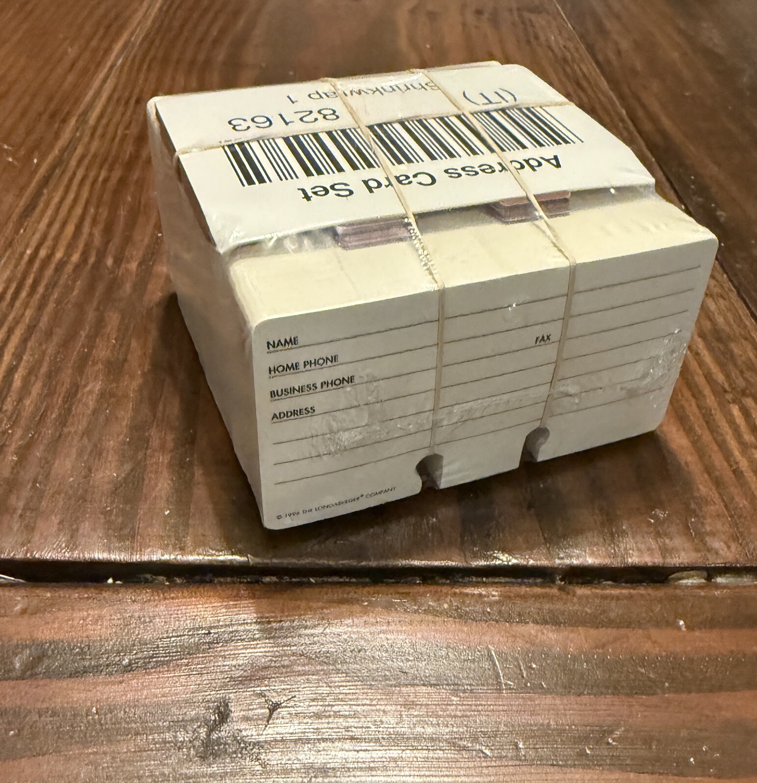NEW Vintage Longaberger Address Card Set SEALED 82163 1996