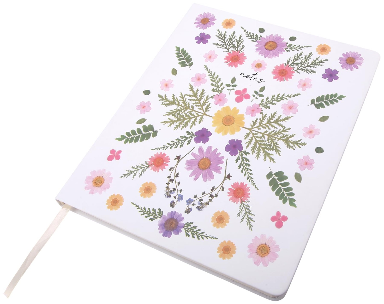 Eccolo 8×10 Large Journal Notebook with Debossed Floral Cover Design, 256 Ruled