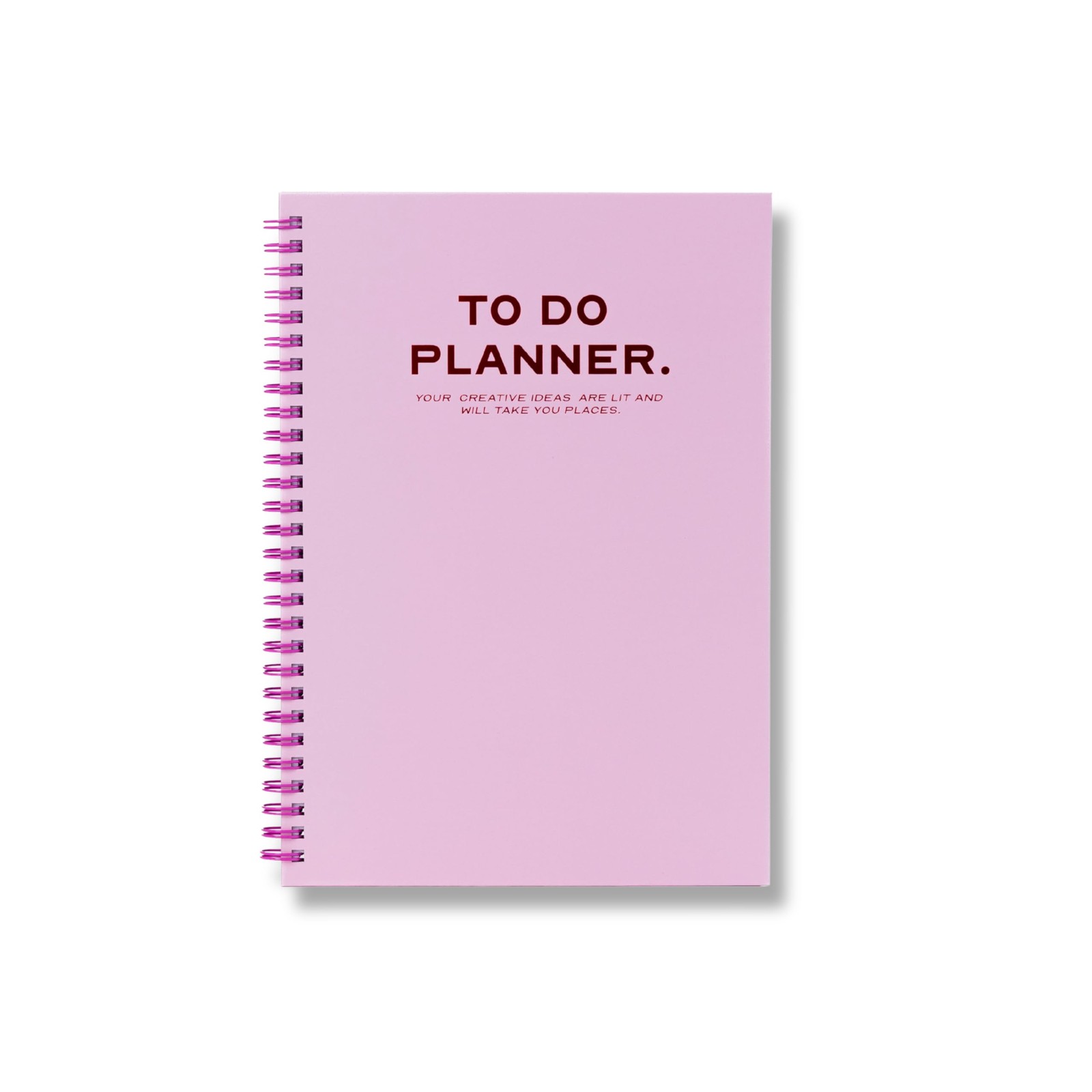 LEBORN Undated Daily Planner, Spiral To Do 6.9 x 9.8 inches, Blush Pink